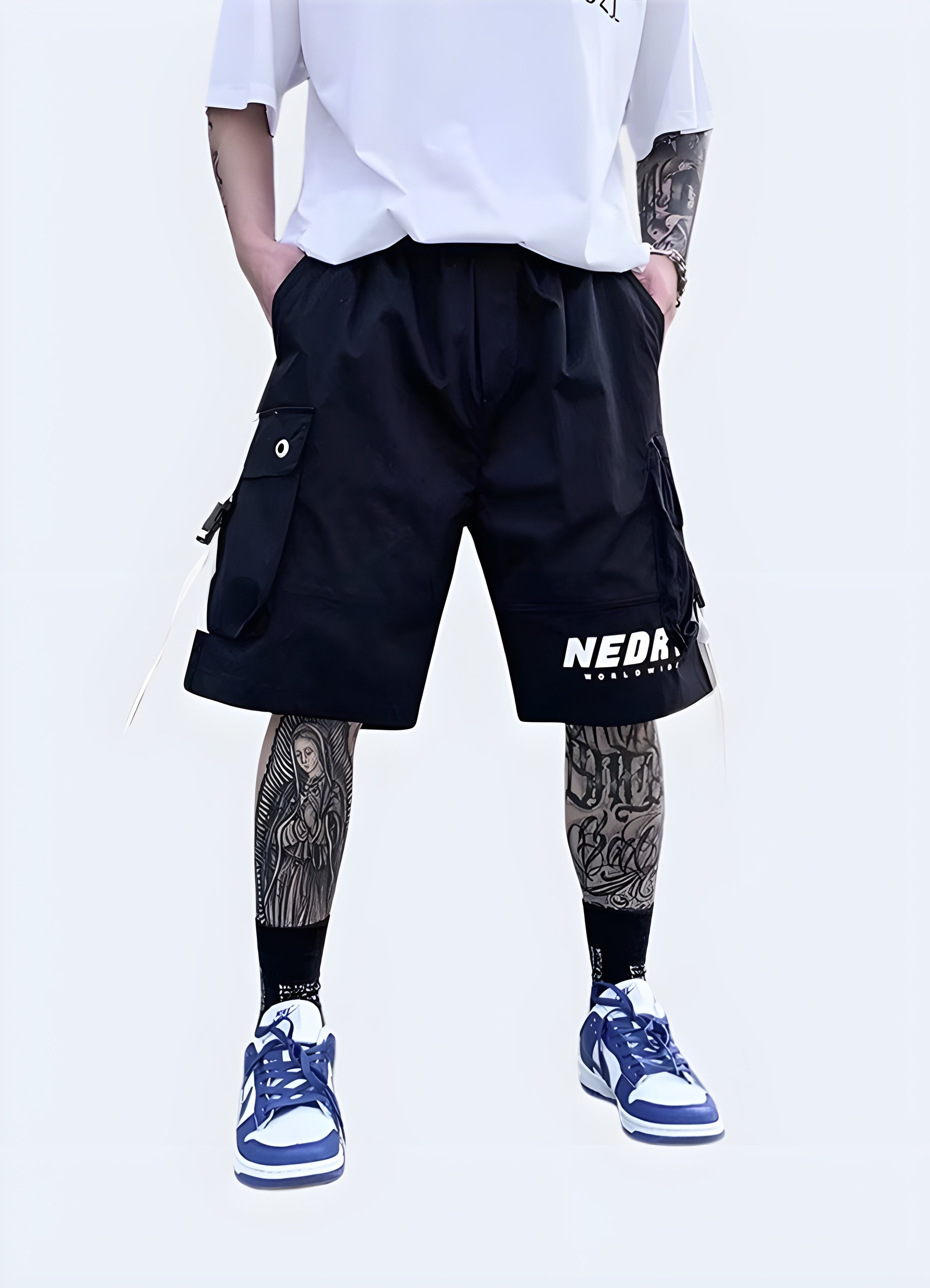 White Cargo Shorts