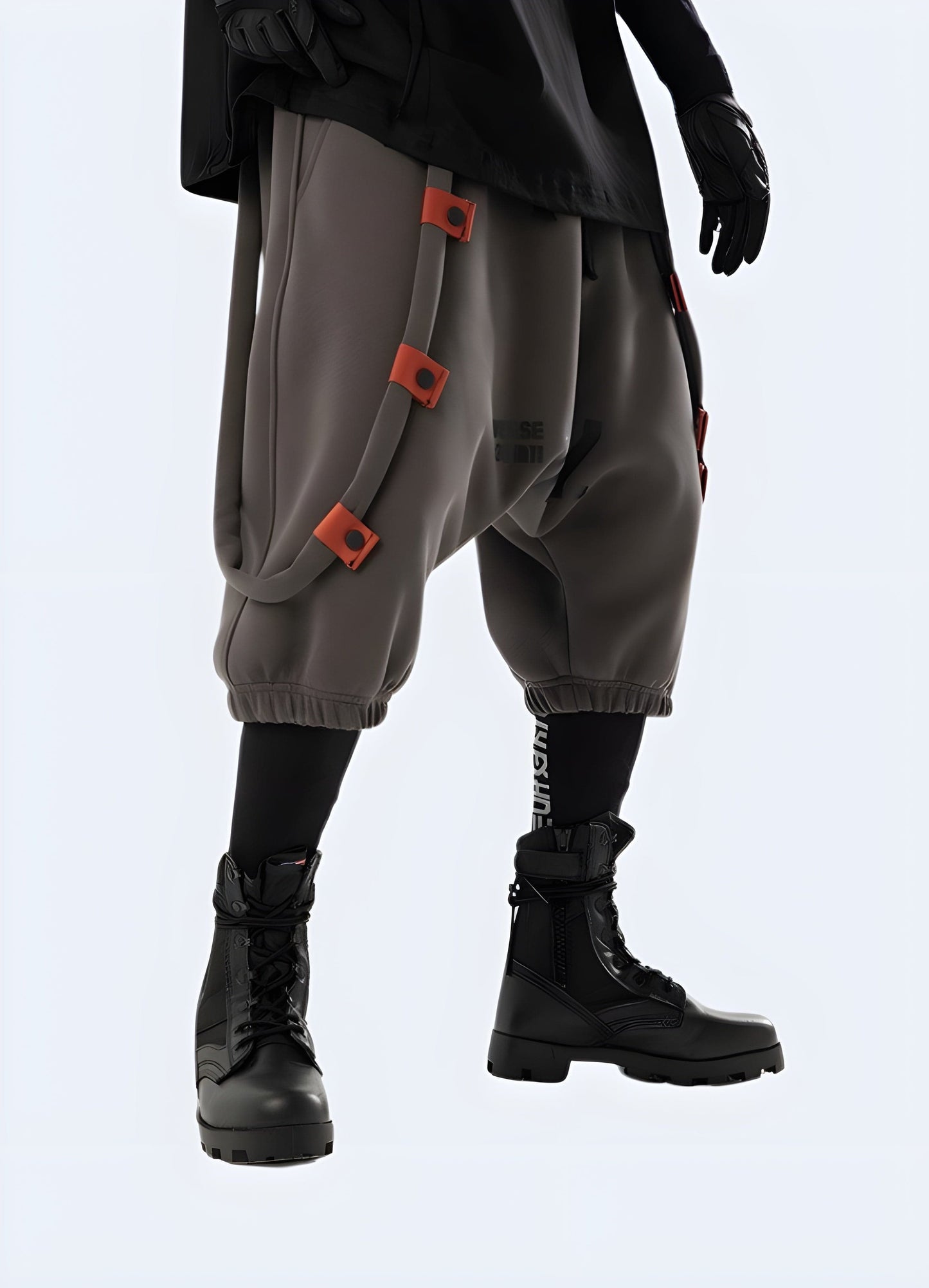 Man wearing streetwear sweat shorts from the front view, showcasing the versatile style and laid-back vibe, perfect for the UK urban fashion scene.