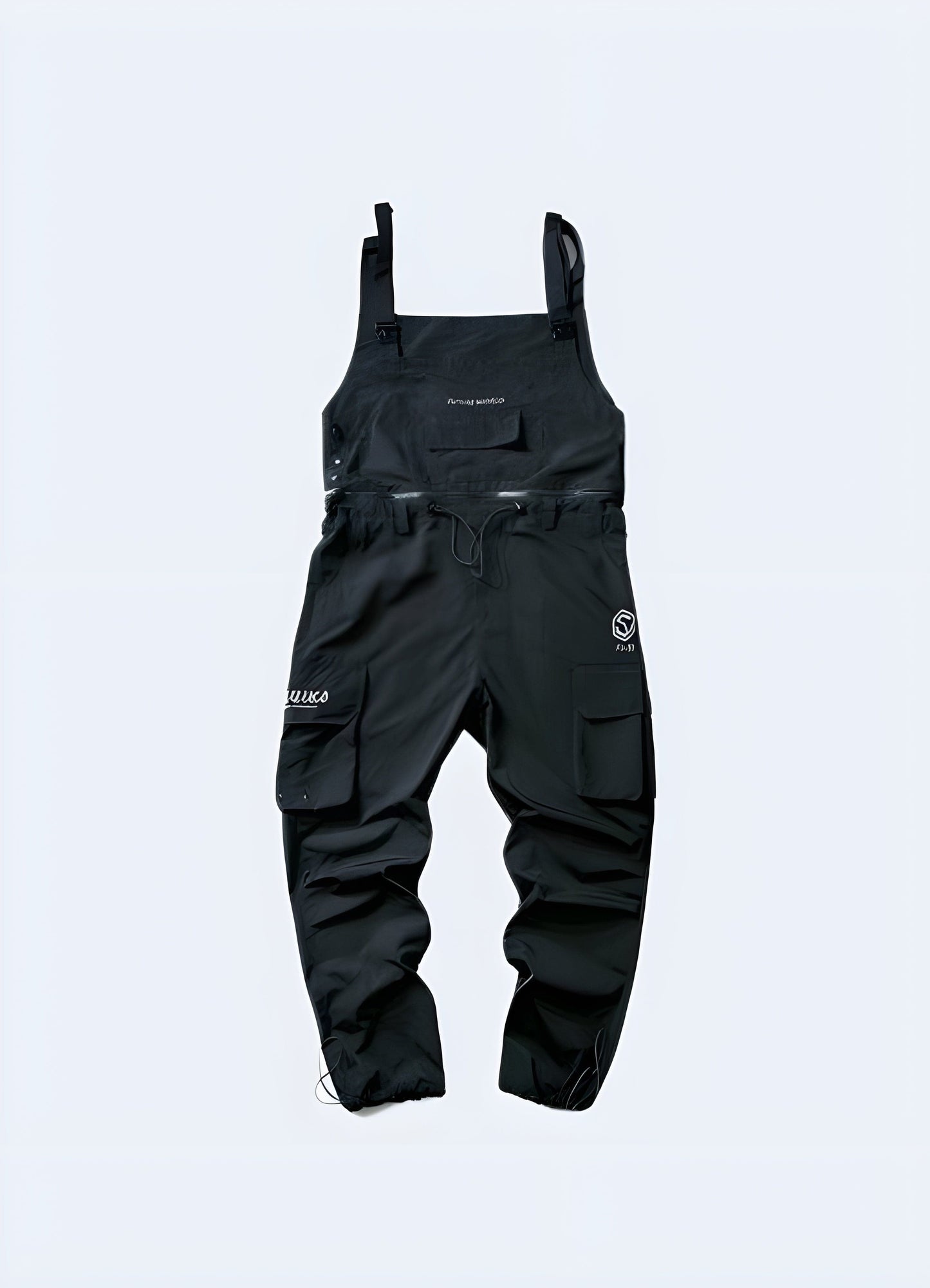 Men's techwear overalls, available in UK, combining style and functionality.