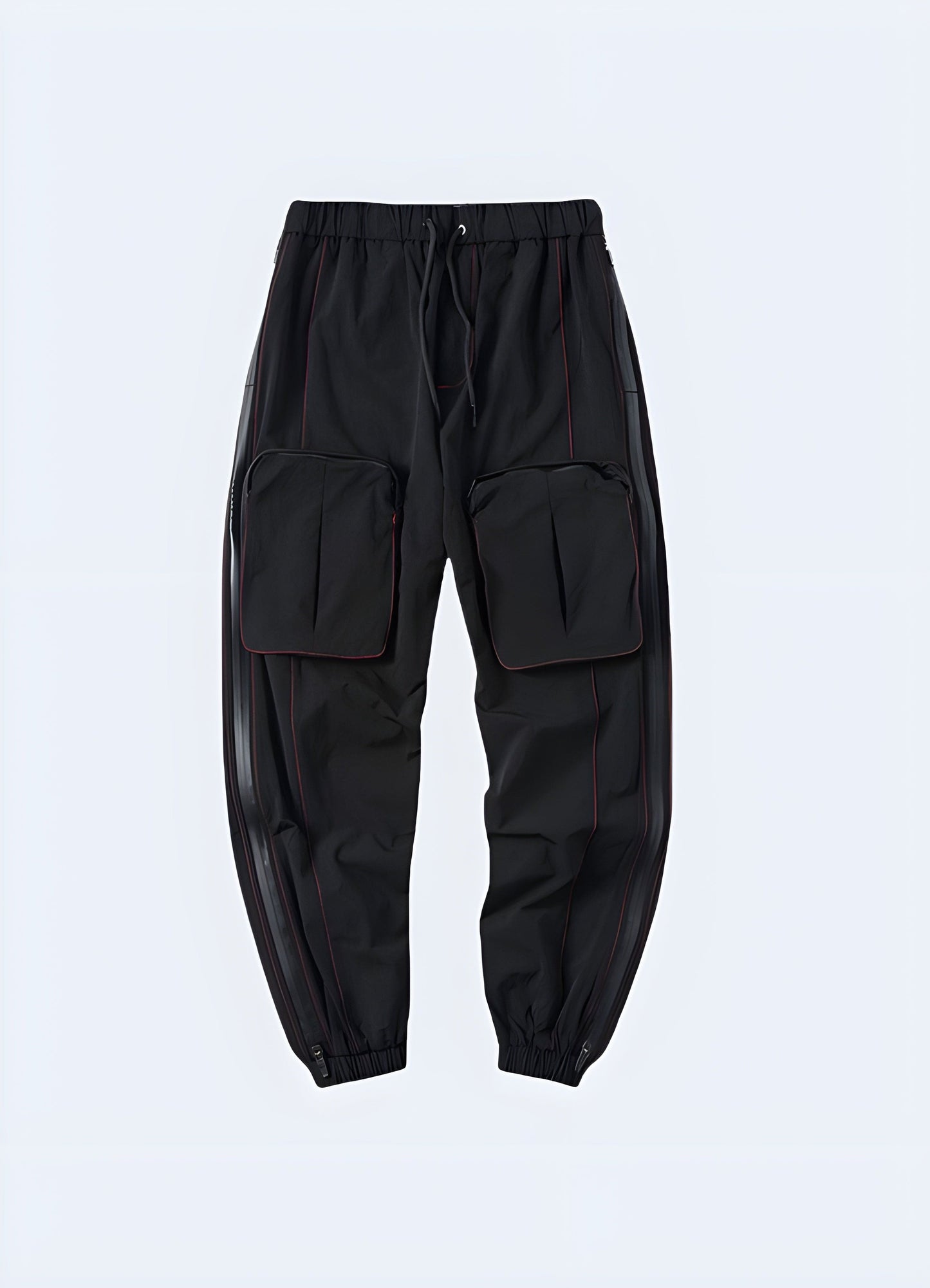 Avant-garde cargo pants for men, featuring unique and innovative design details, perfect for making a bold fashion statement in the UK.