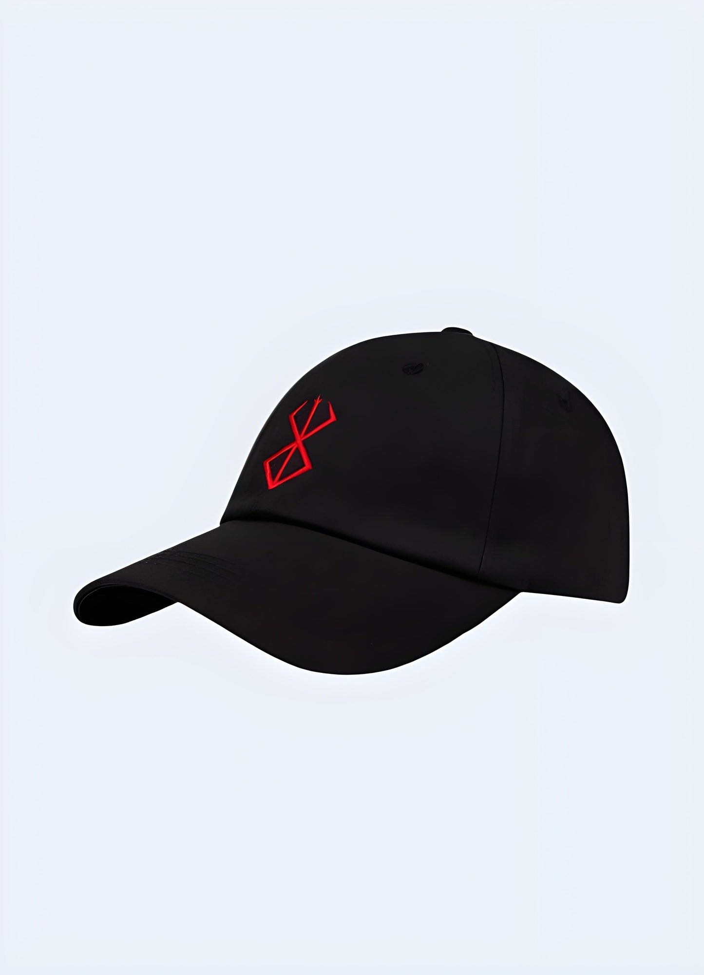 Black Berserk manga cap with detailed design, popular in the UK.