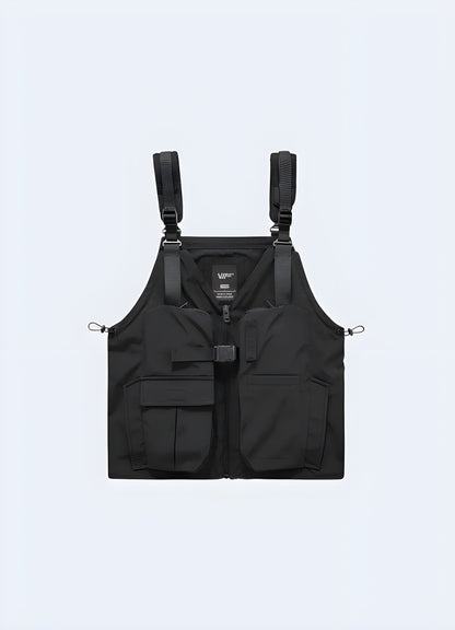 Black Tactical Vest Streetwear1