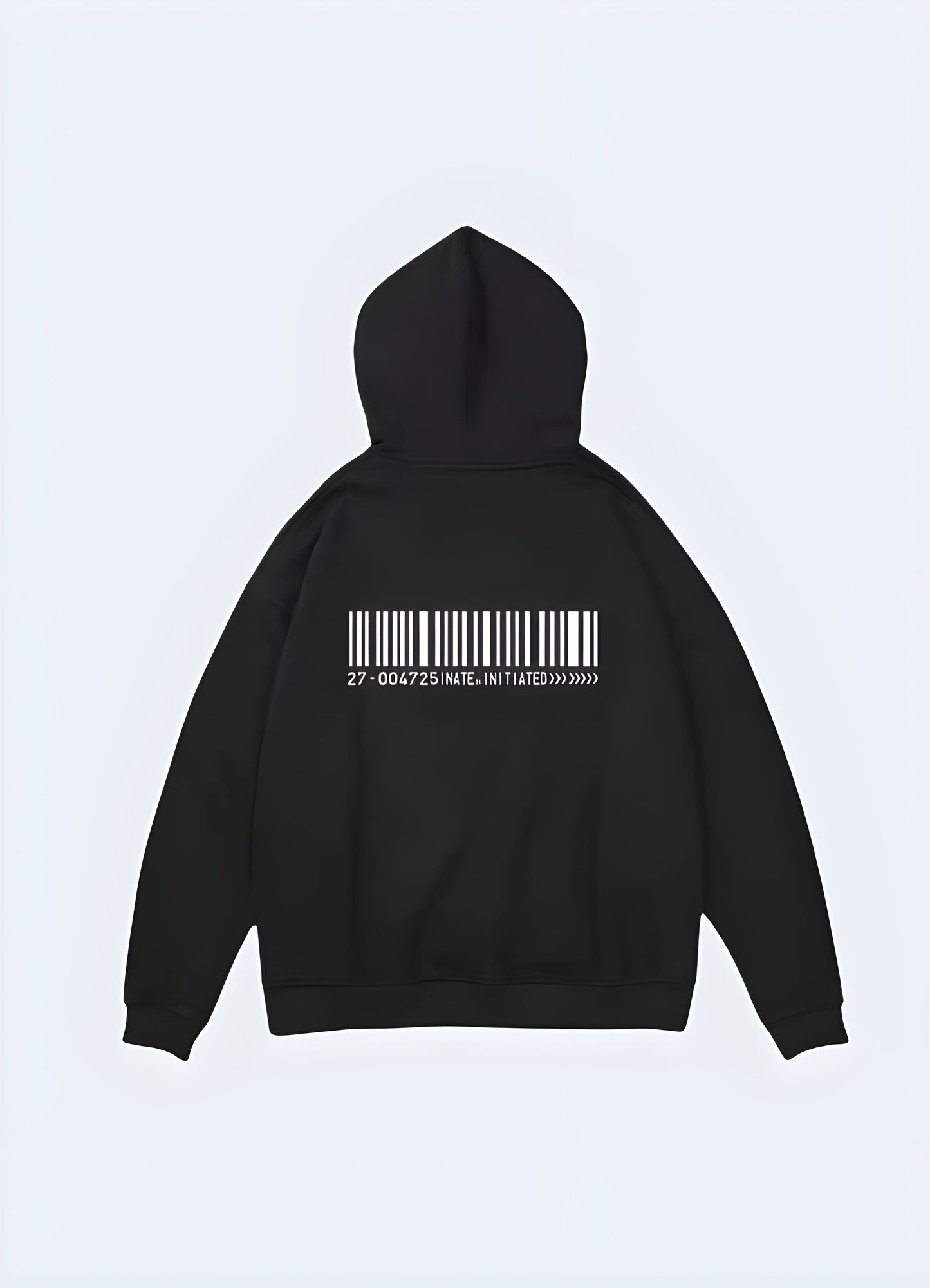 Stylish black techwear hoodie for men, perfect for urban exploration and everyday wear.