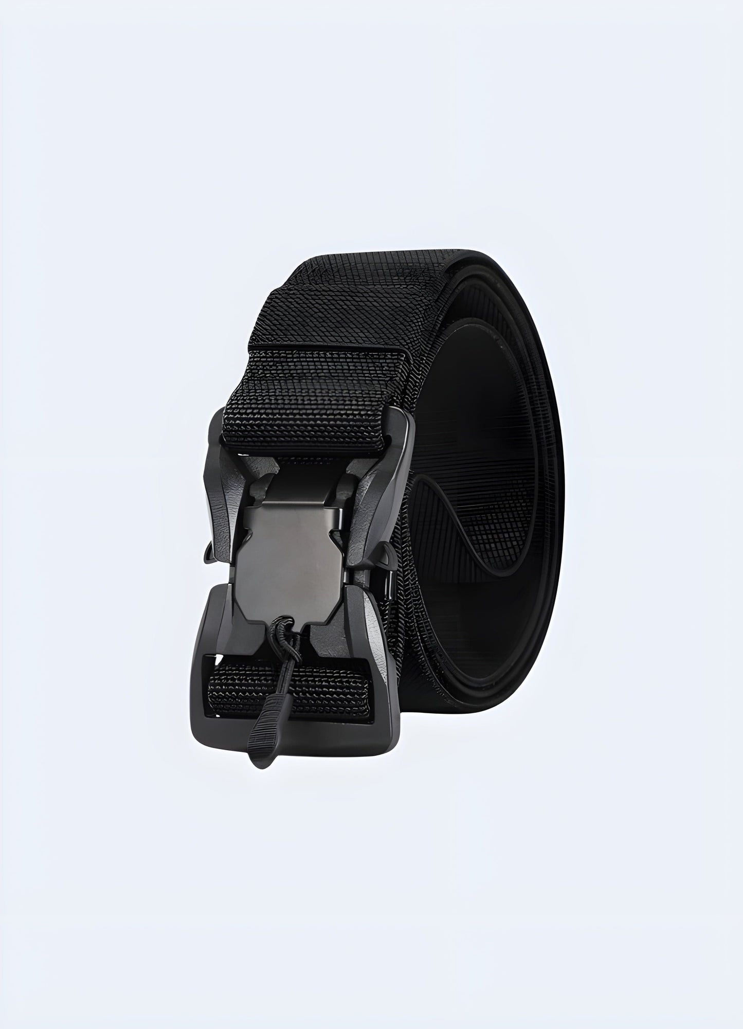 Our Black Utility Belt, a must-have accessory in the techwear universe UK.