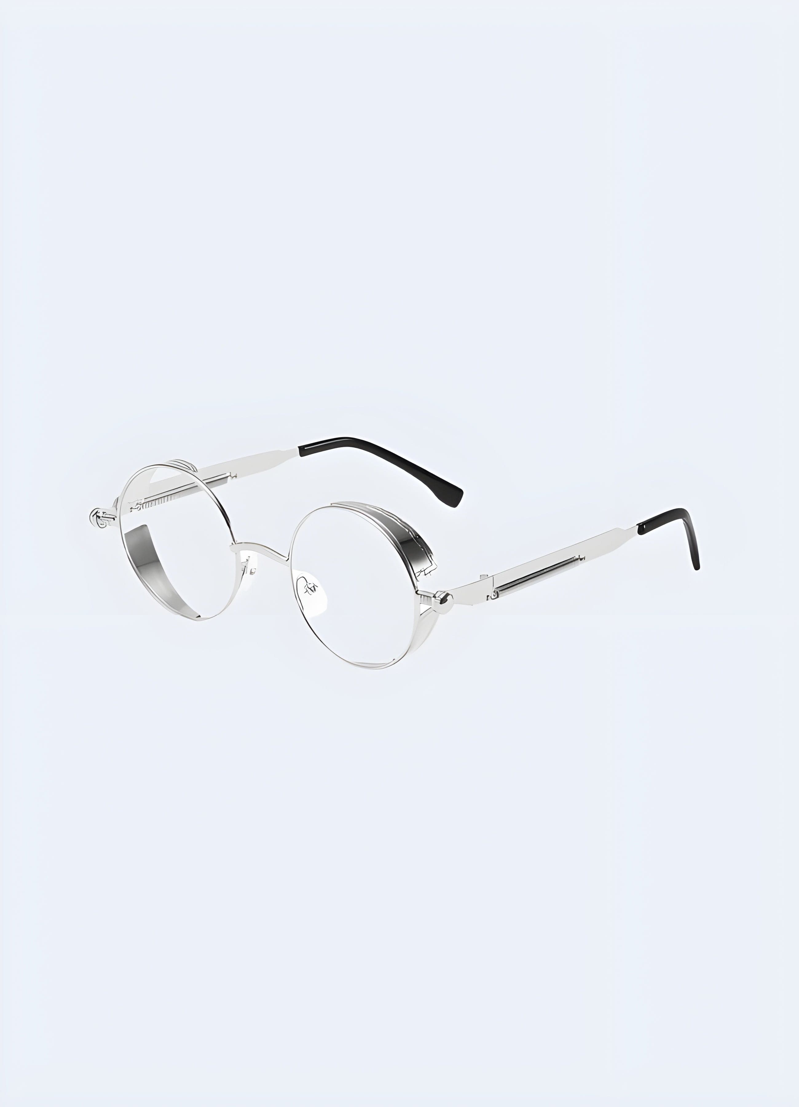 White round retro sunglasses sales