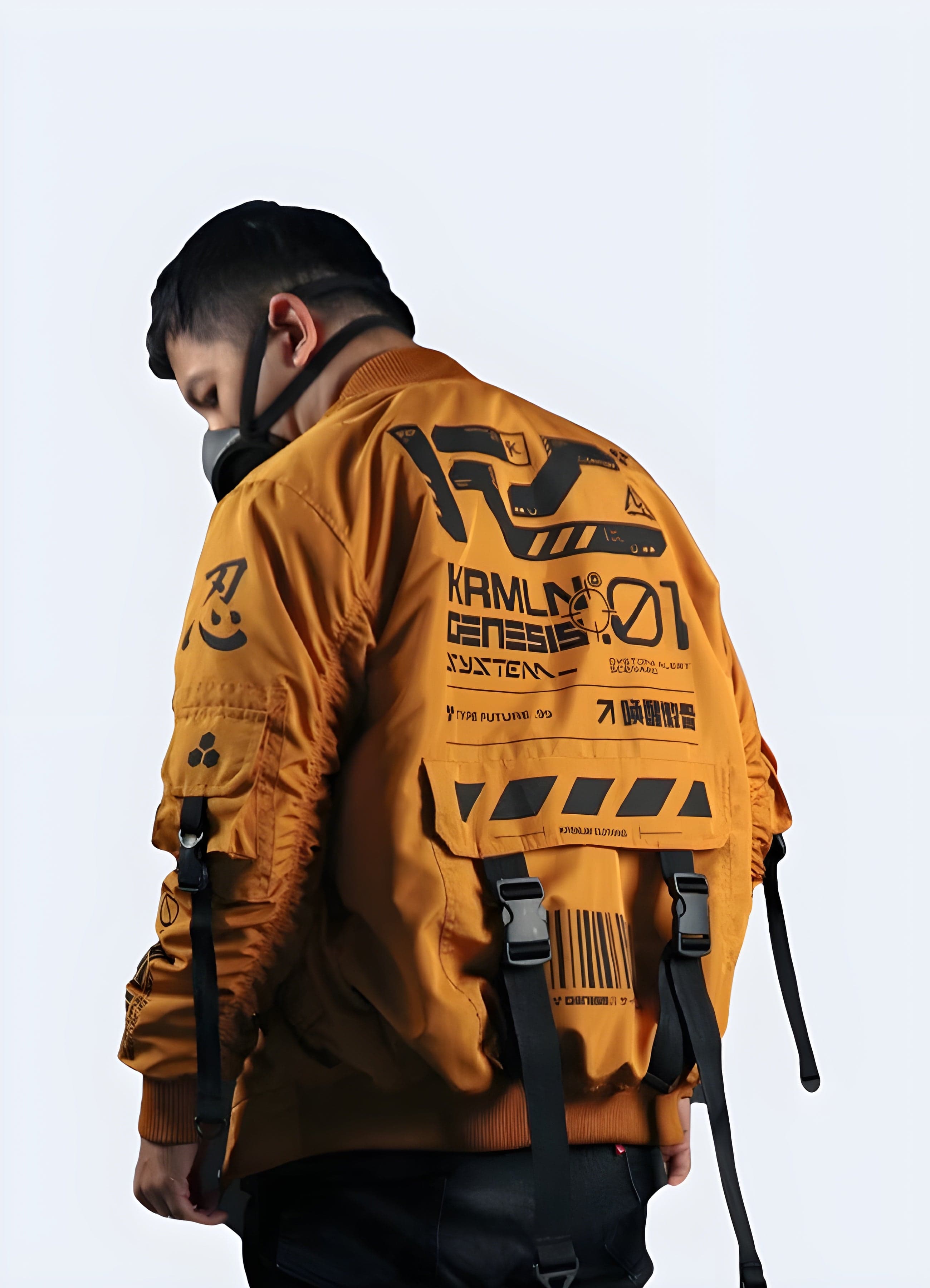 Cyberpunk Bomber Jacket – Blackout Techwear UK