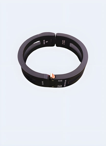 Cyberpunk bracelet in black, highlighting the sleek and futuristic design, available in the UK.