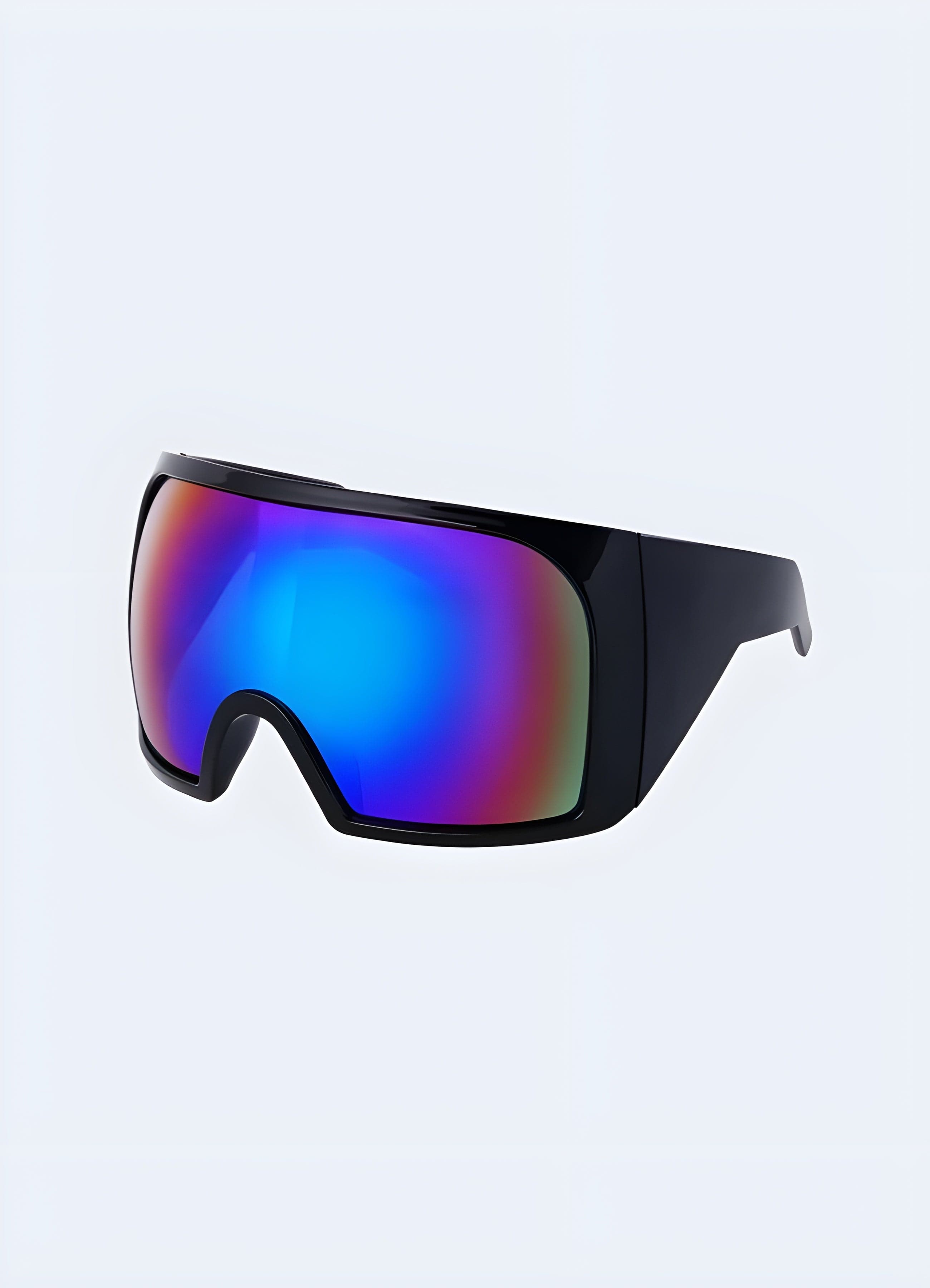 Cyberpunk Shield Sunglasses Oversized Y2K Techwear