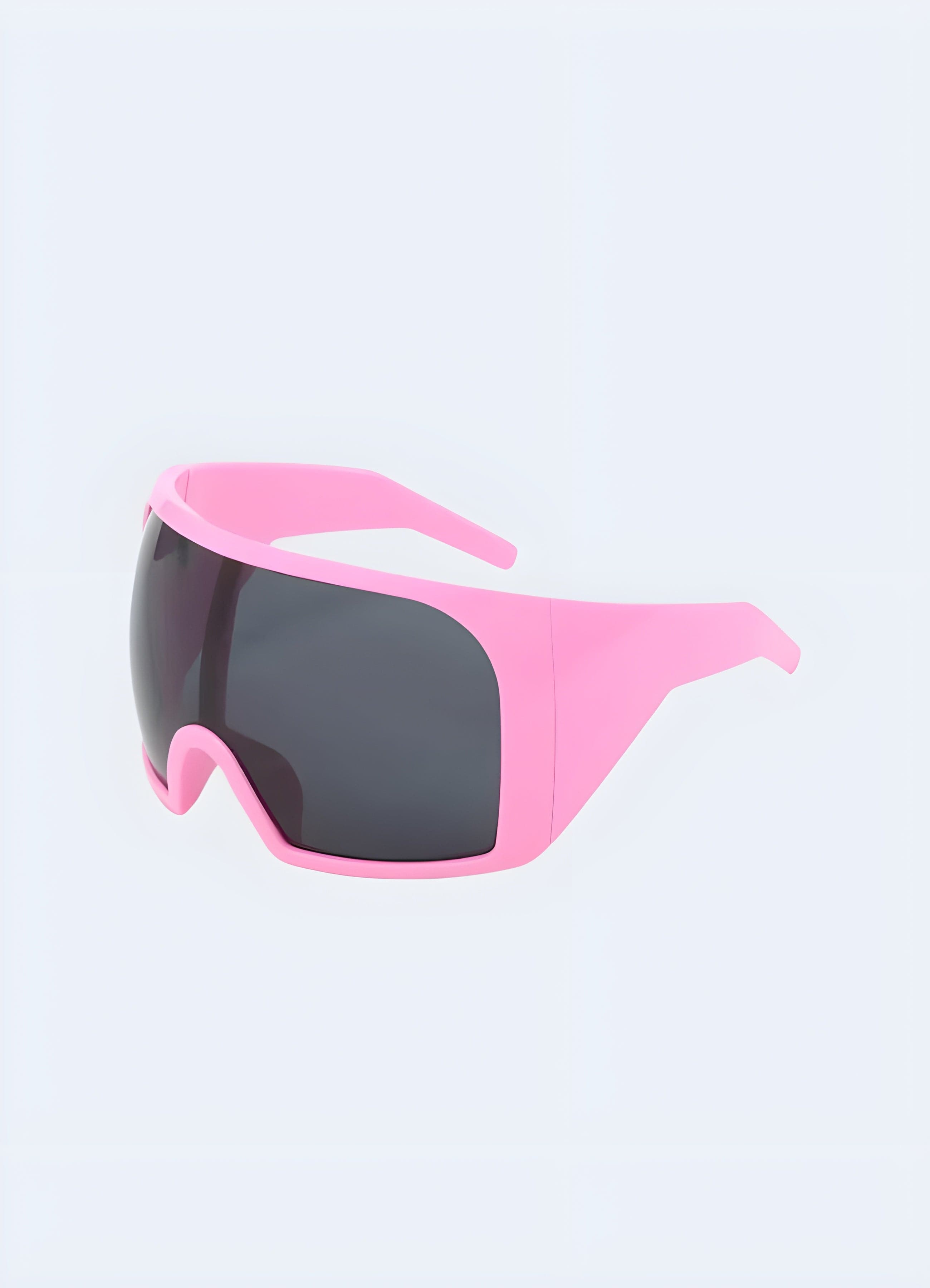 Pink shield sunglasses online