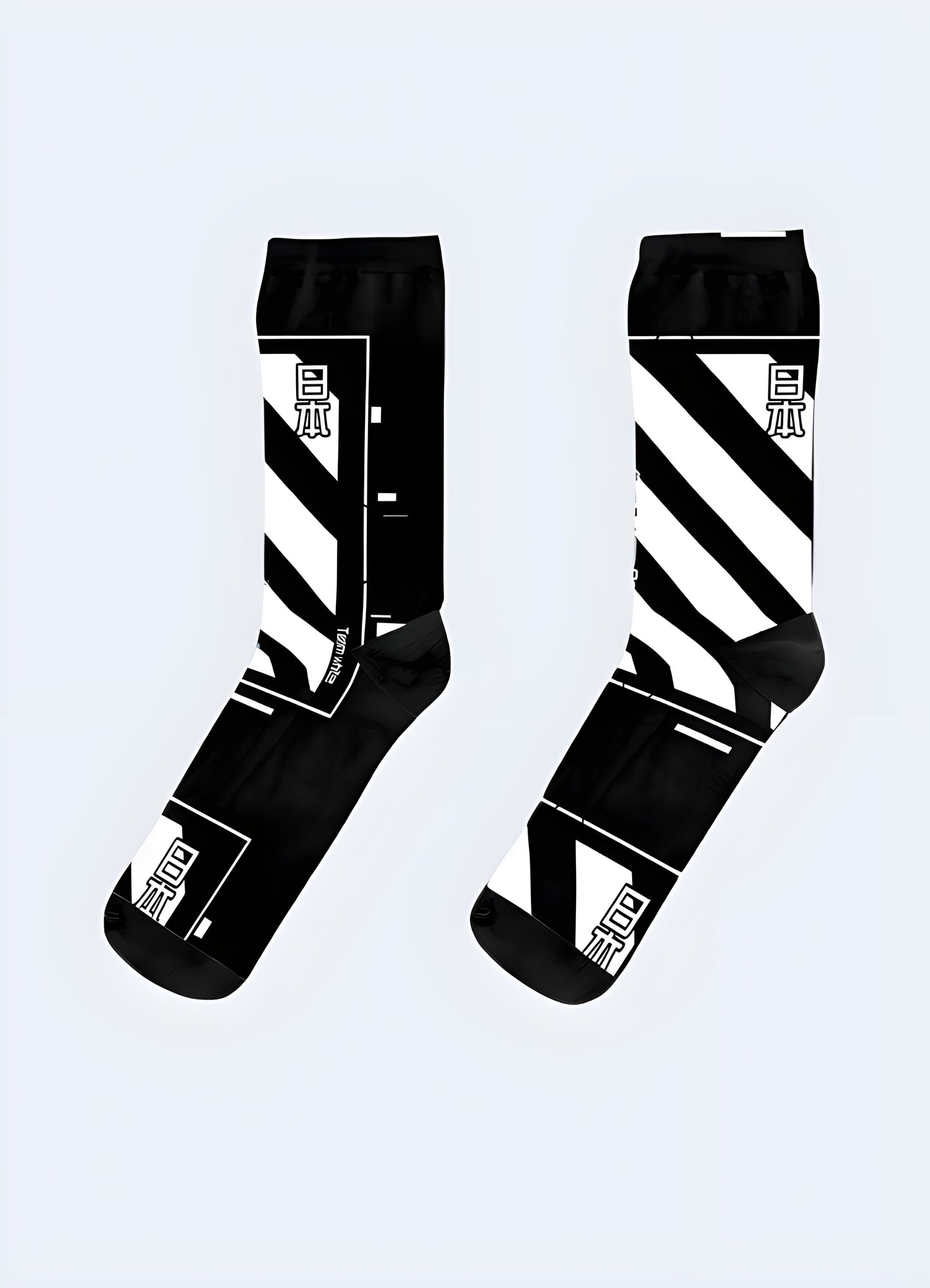 Cyberpunk-inspired socks with edgy designs and high-tech aesthetics, perfect for sci-fi fans and fashion-forward individuals in the UK.