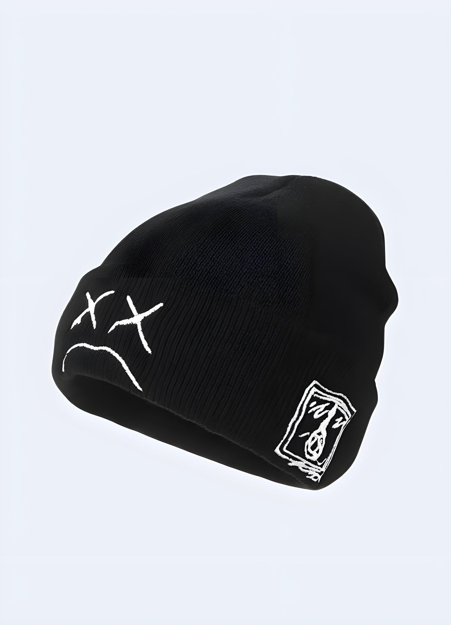  Cyberpunk techwear beanie, a futuristic accessory for UK urban fashion.