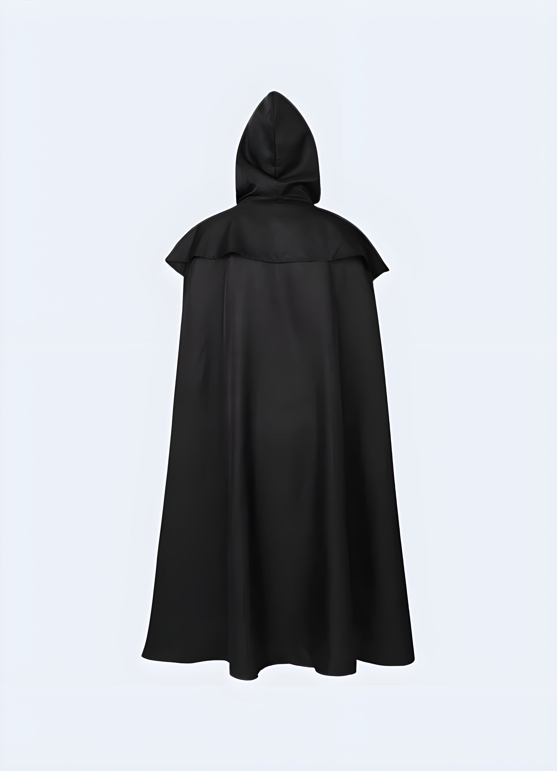 Medieval style cloak comes with hood.