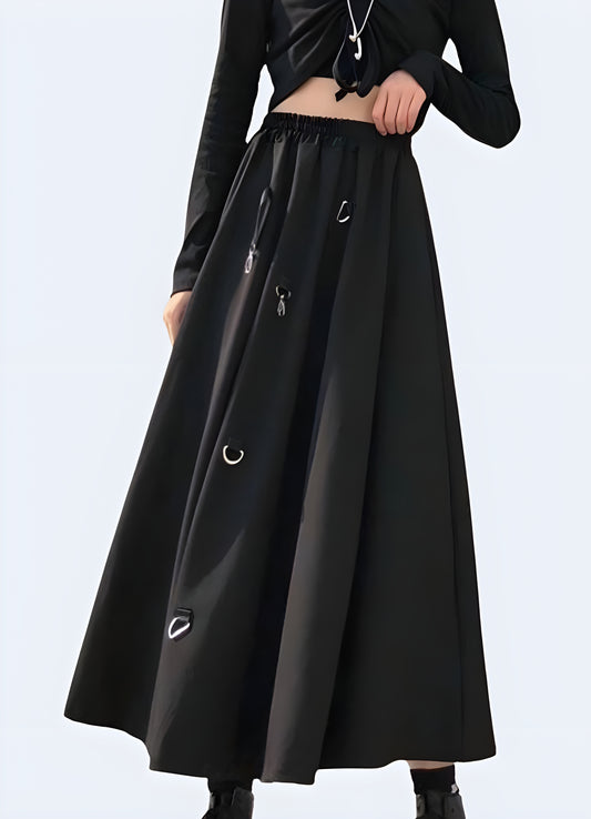 Harajuku techwear skirt featuring cutting-edge design and innovative materials, perfect for fashion-forward individuals seeking a unique and avant-garde look.