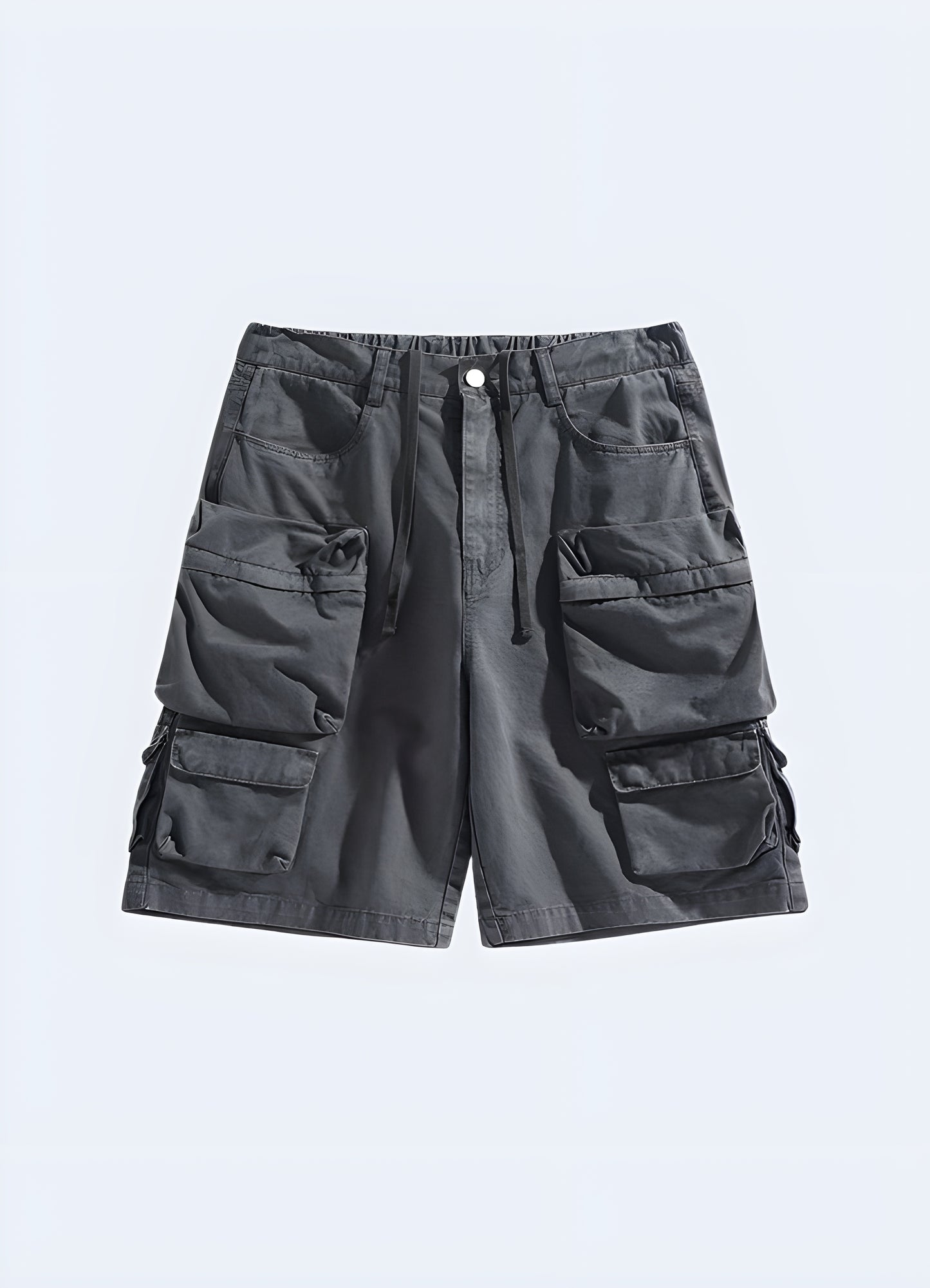 Rugged industrial cargo shorts for man, designed for durability and functionality in the UK work environment.