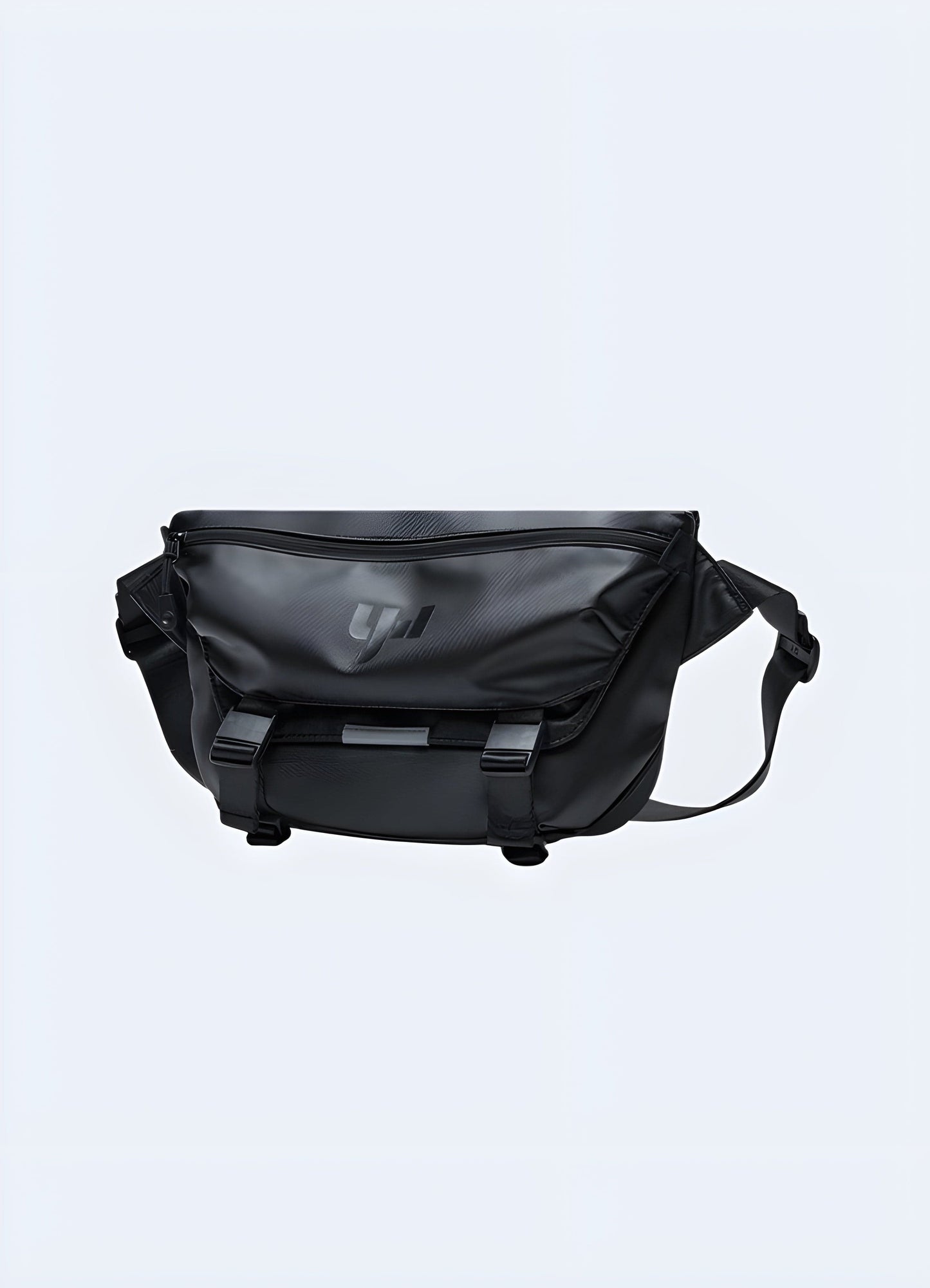 Japanese techwear crossbody bag from the UK, featuring a sleek and functional design inspired by modern urban aesthetics.