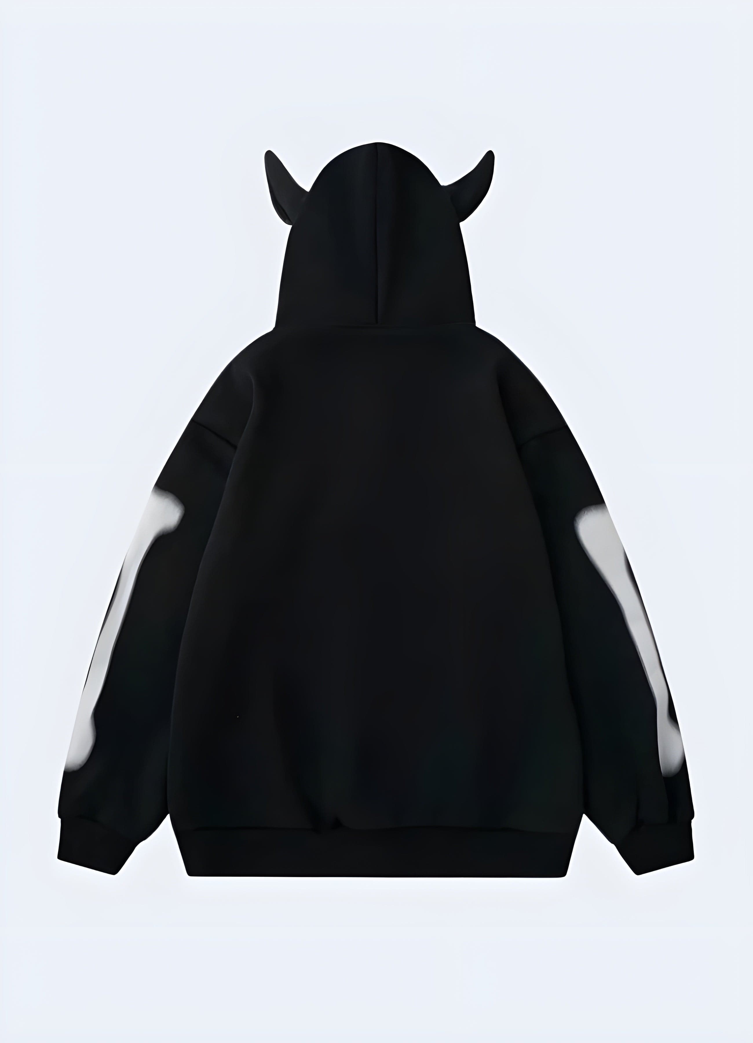Black hoodie with horns hotsell