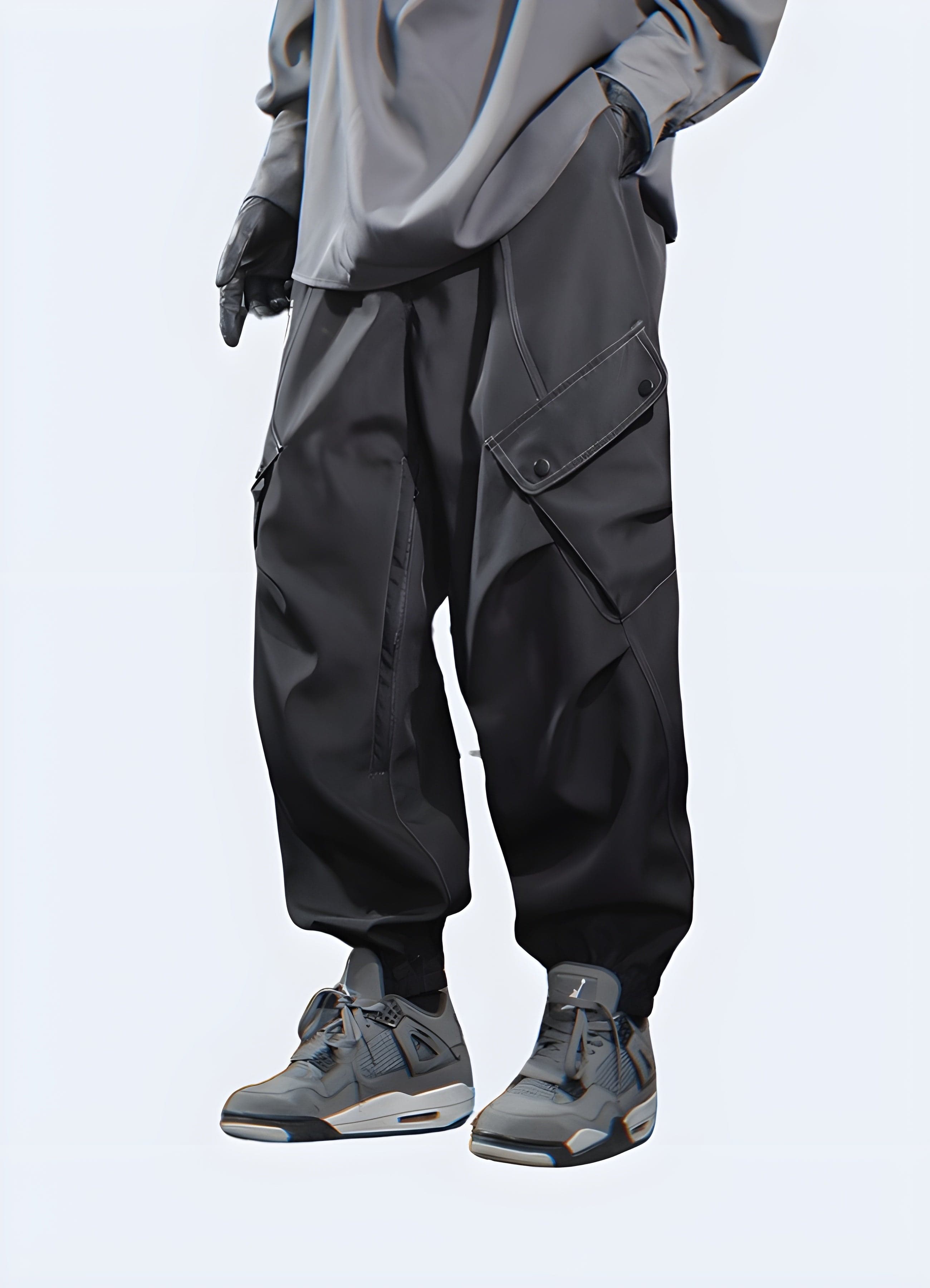 Dark Grey Cargo Pants – Blackout Techwear UK