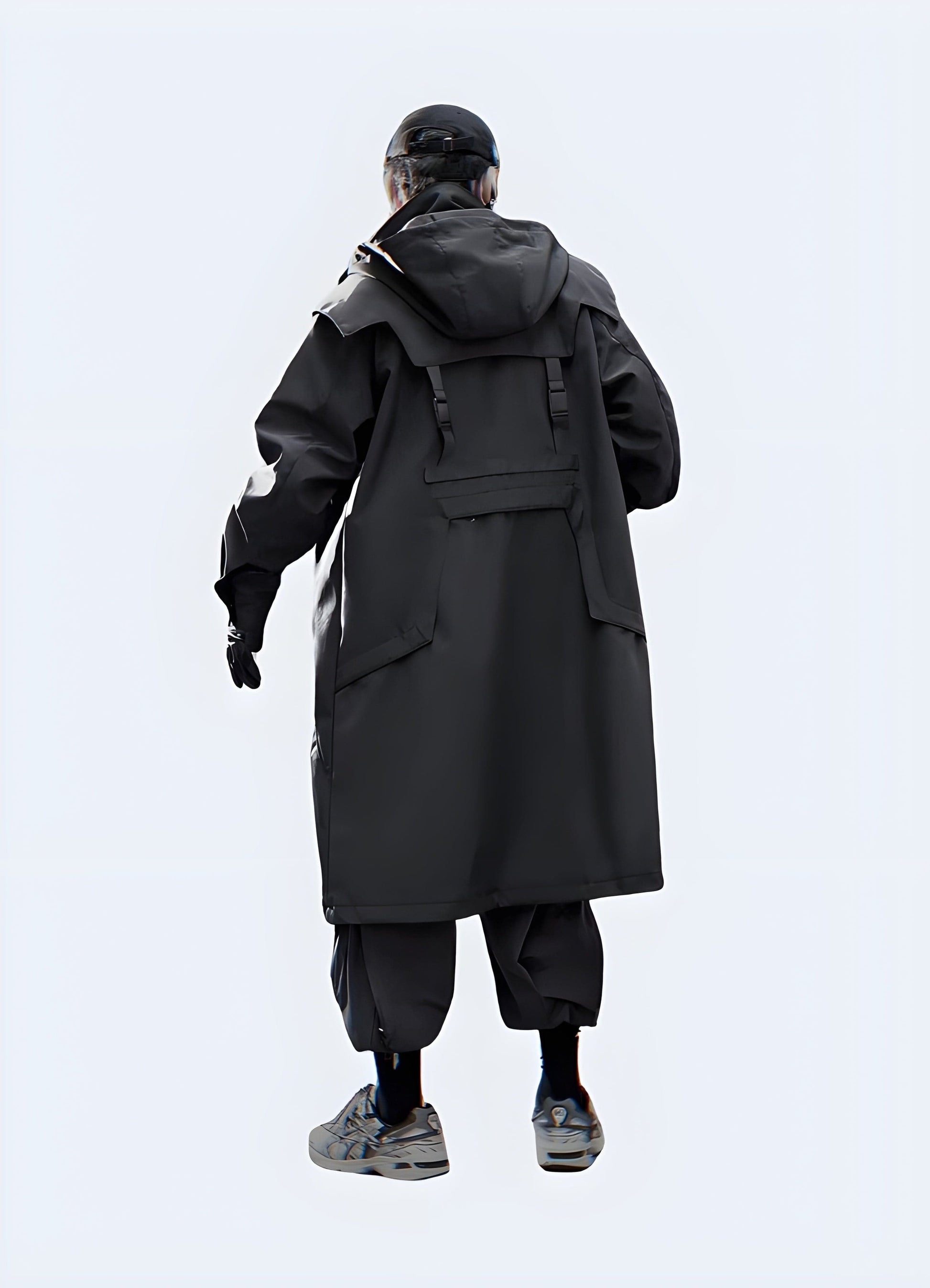 Fashion Trenchcoat With Hoodie Streetwear Trench Coat