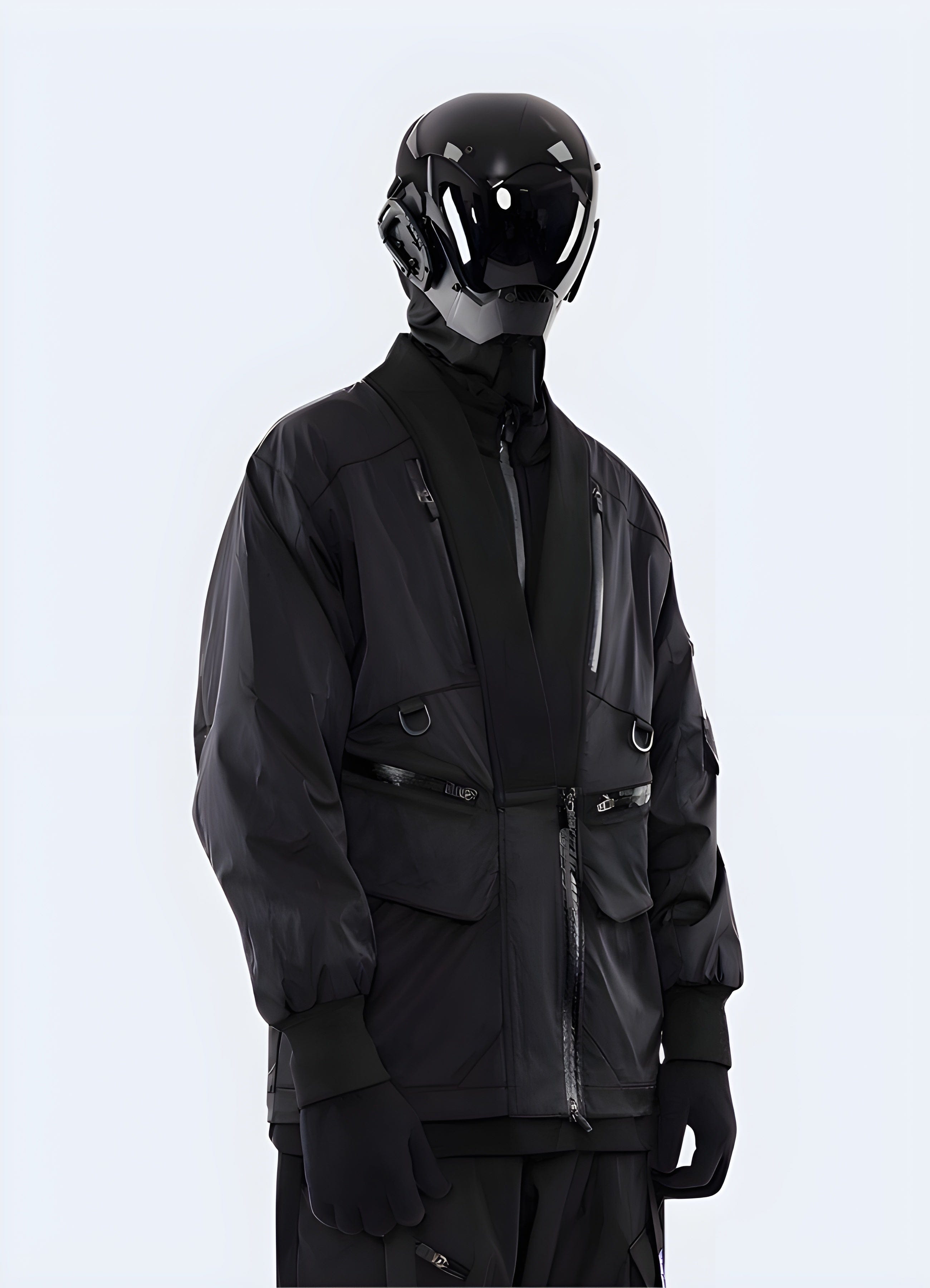 Black Kimono Robe – Blackout Techwear UK