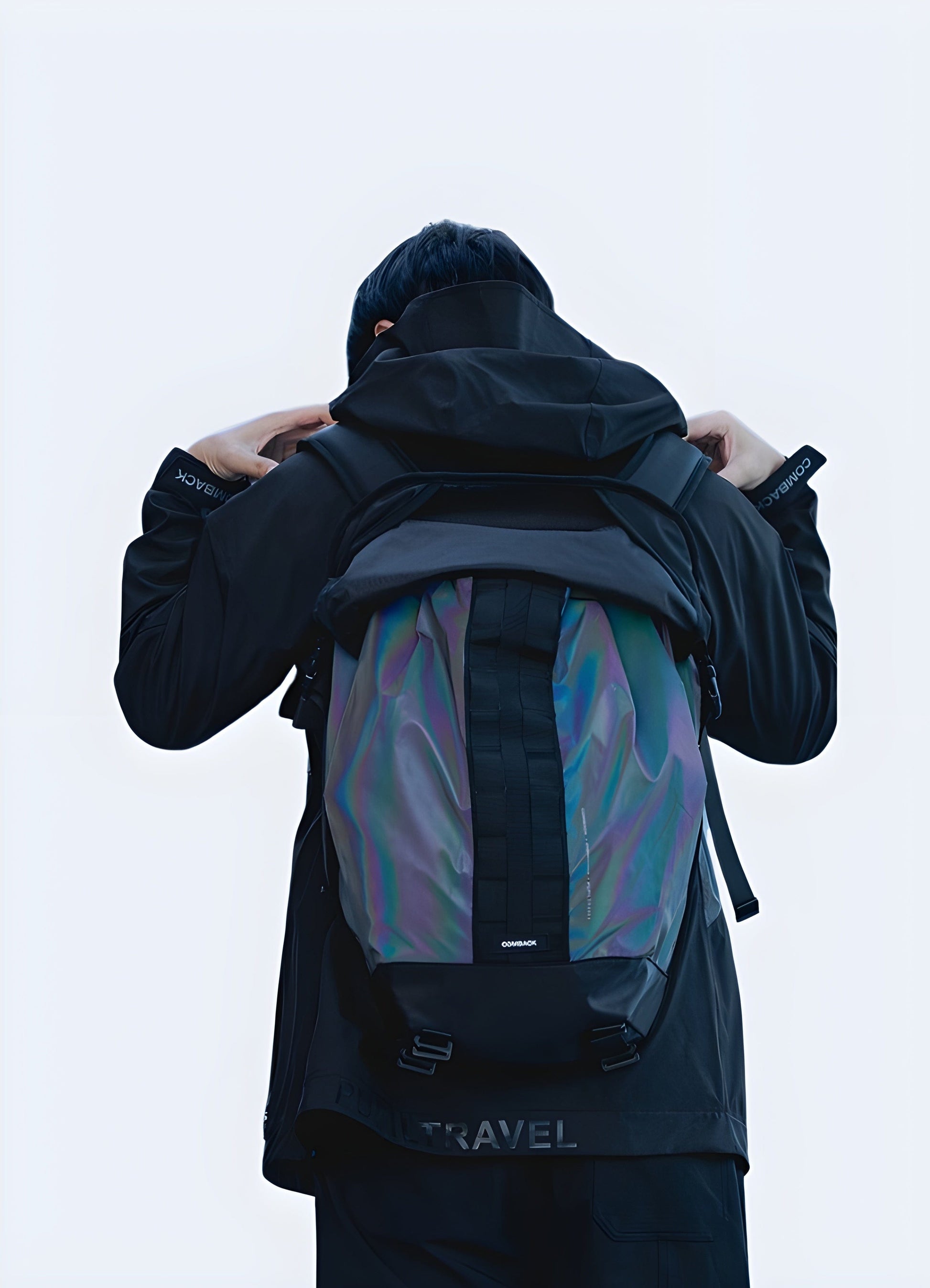 This high-end, futuristic techwear backpack intertwines the lines between functionality and fashion UK.