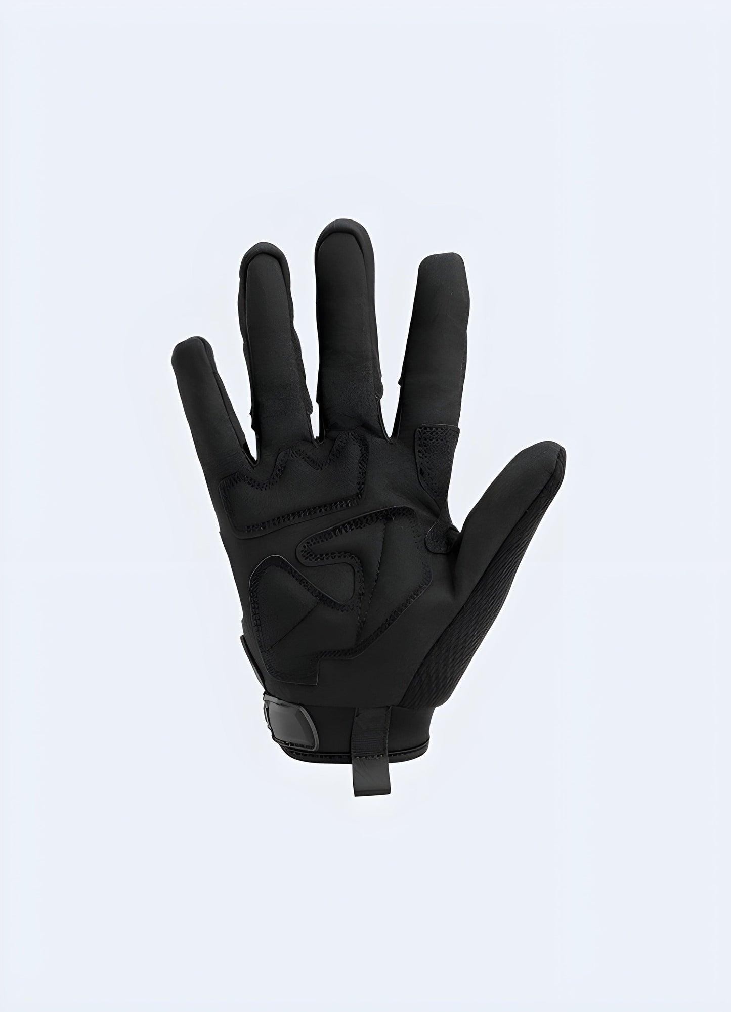 Back view of military full-finger tactical gloves. The gloves show their knuckle protection and breathable fabric. 