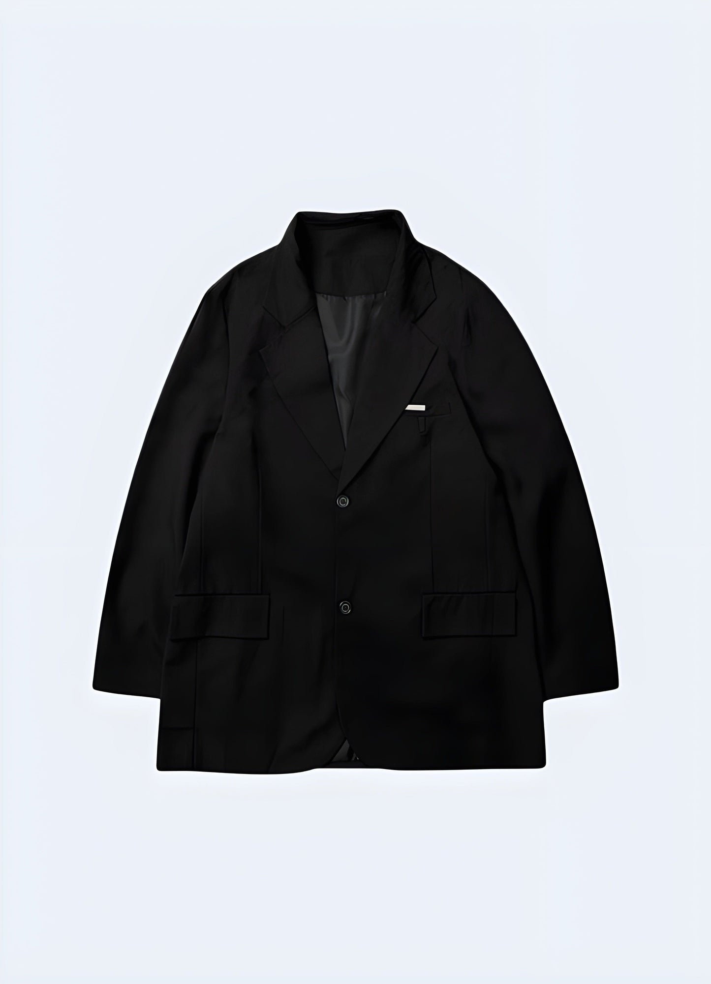 Front view of a minimalist blazer with a sleek and streamlined design, a must-have for UK fashion-forward individuals.