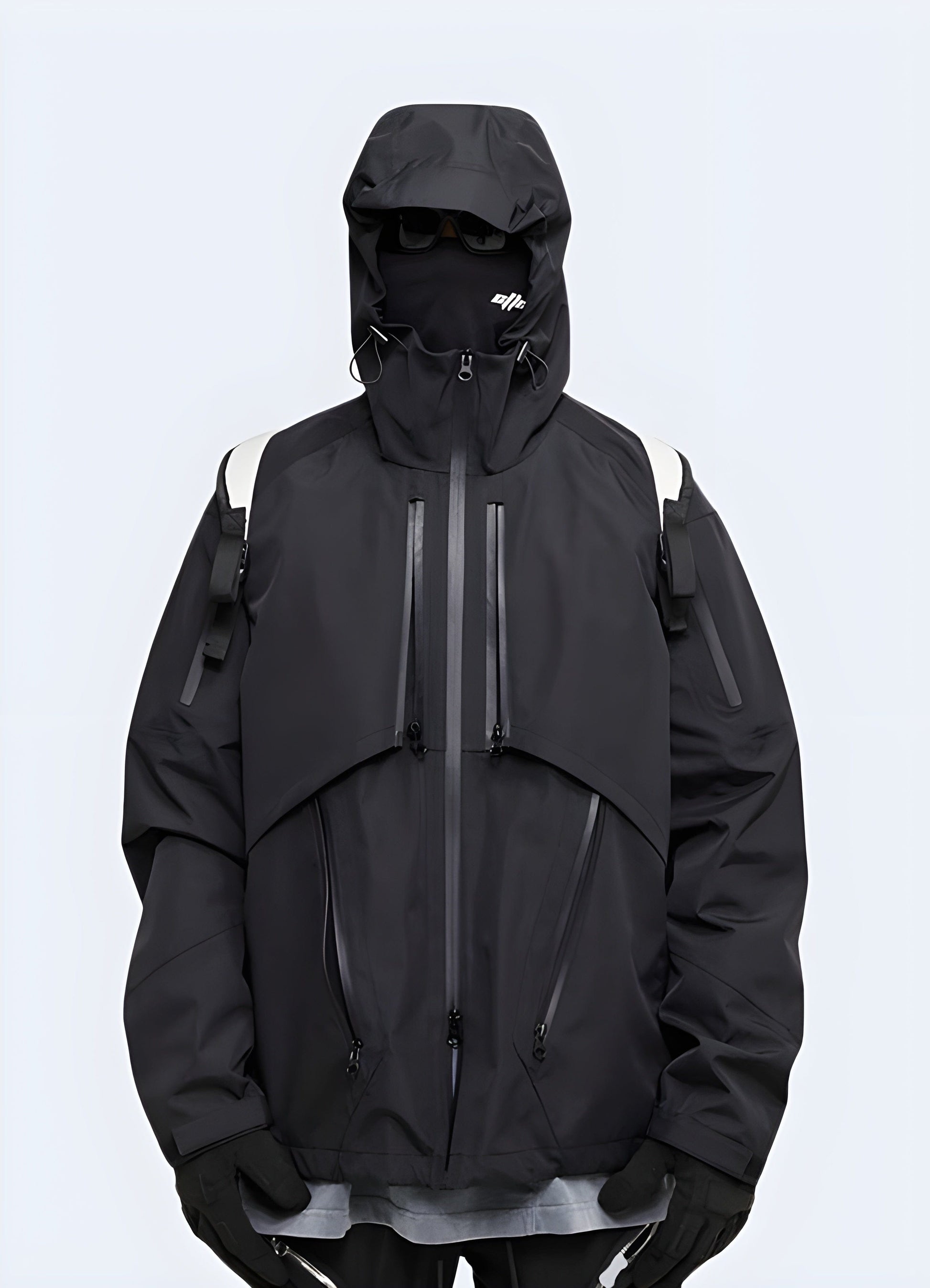 Ninja-inspired techwear jacket, a perfect blend of style and functionality for urban explorers in the UK.