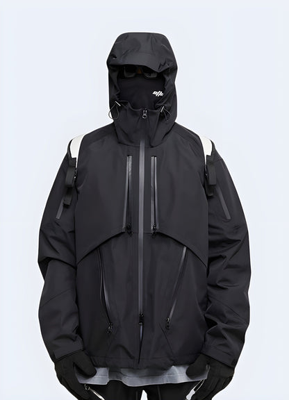 Ninja-inspired techwear jacket, a perfect blend of style and functionality for urban explorers in the UK.