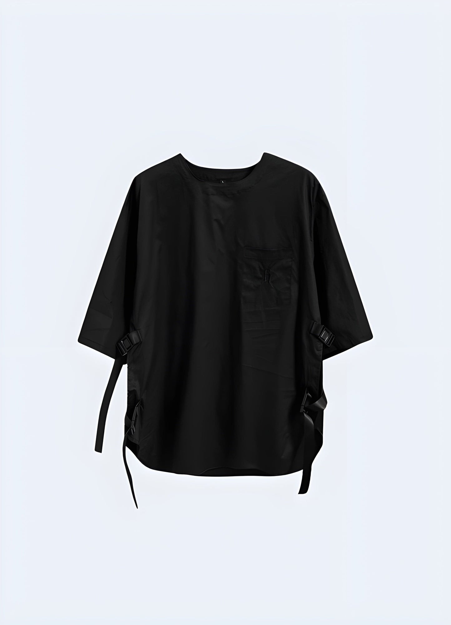 Stylish oversized techwear shirt designed for comfort and urban fashion in the UK.