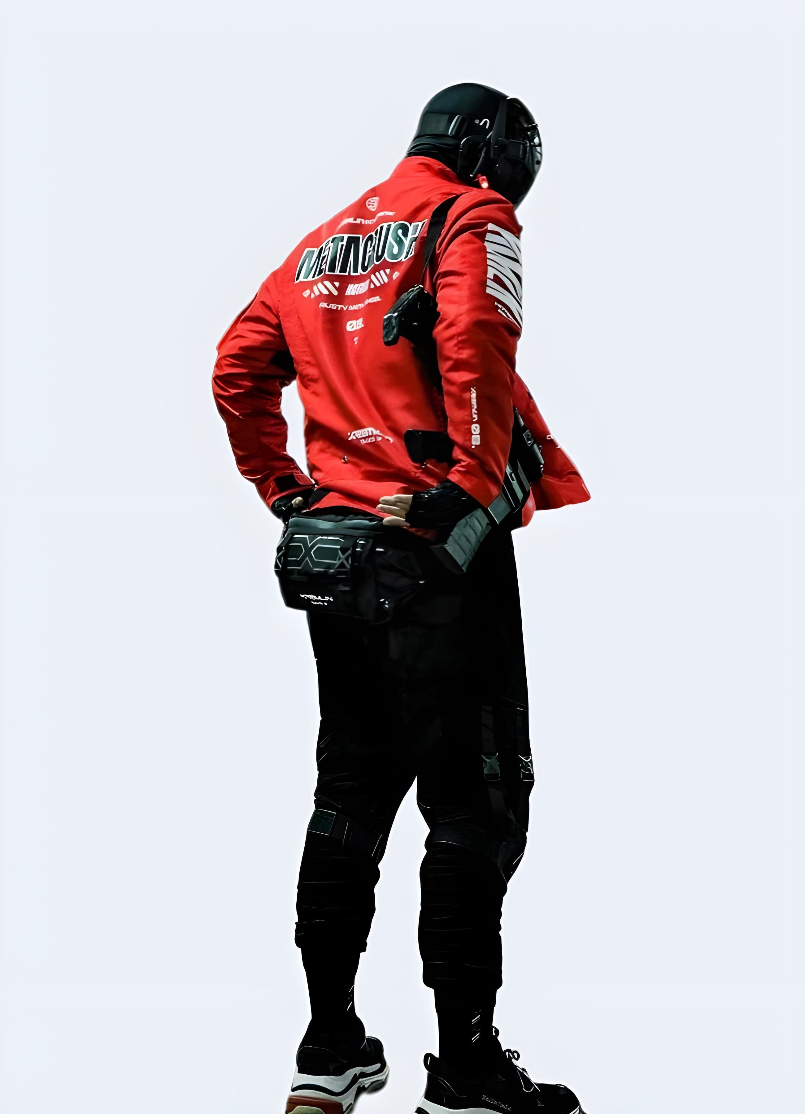 Red Techwear Jacket – Blackout Techwear UK