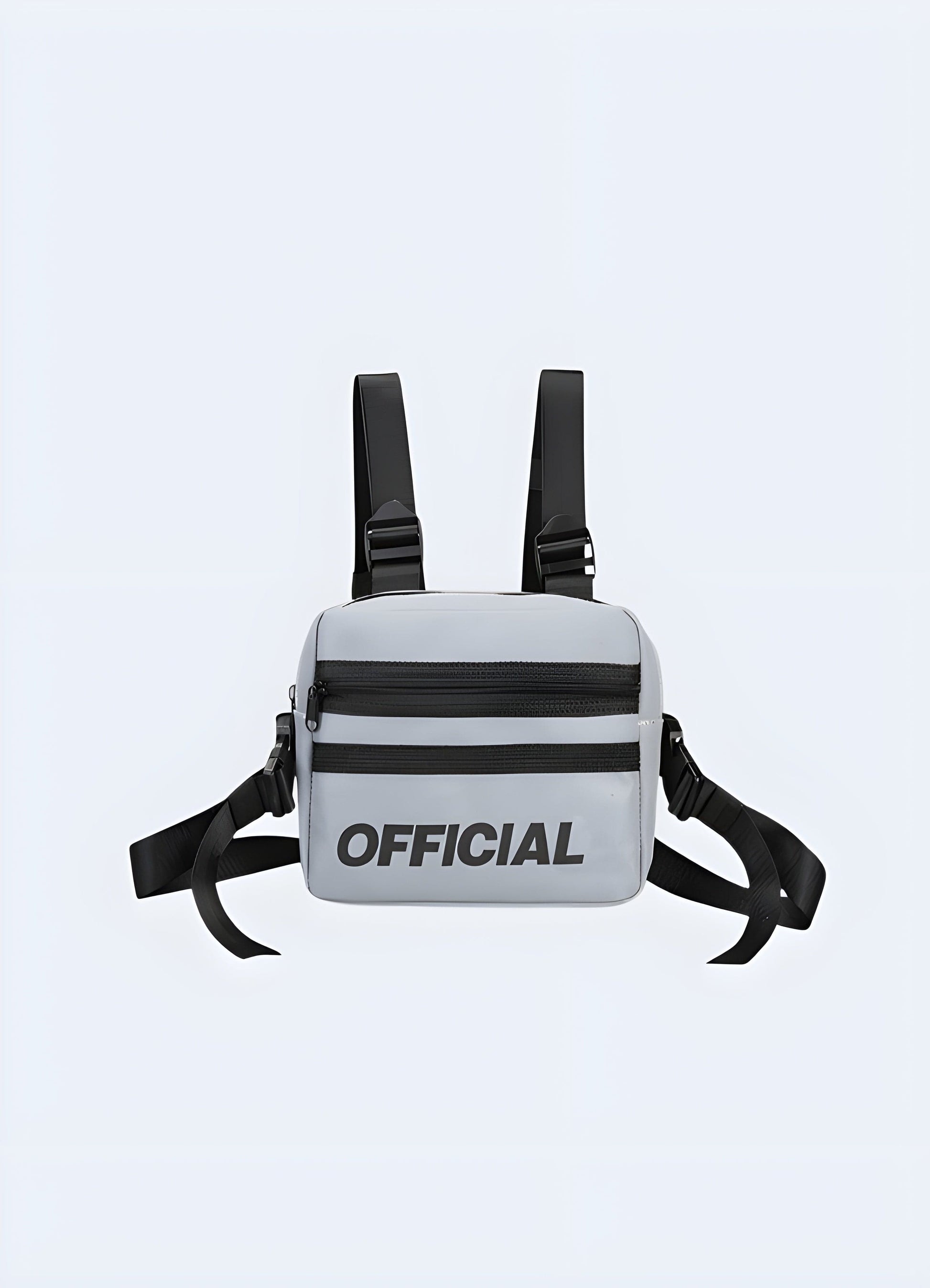 Reflective chest bag, UK. Safety and style combined.