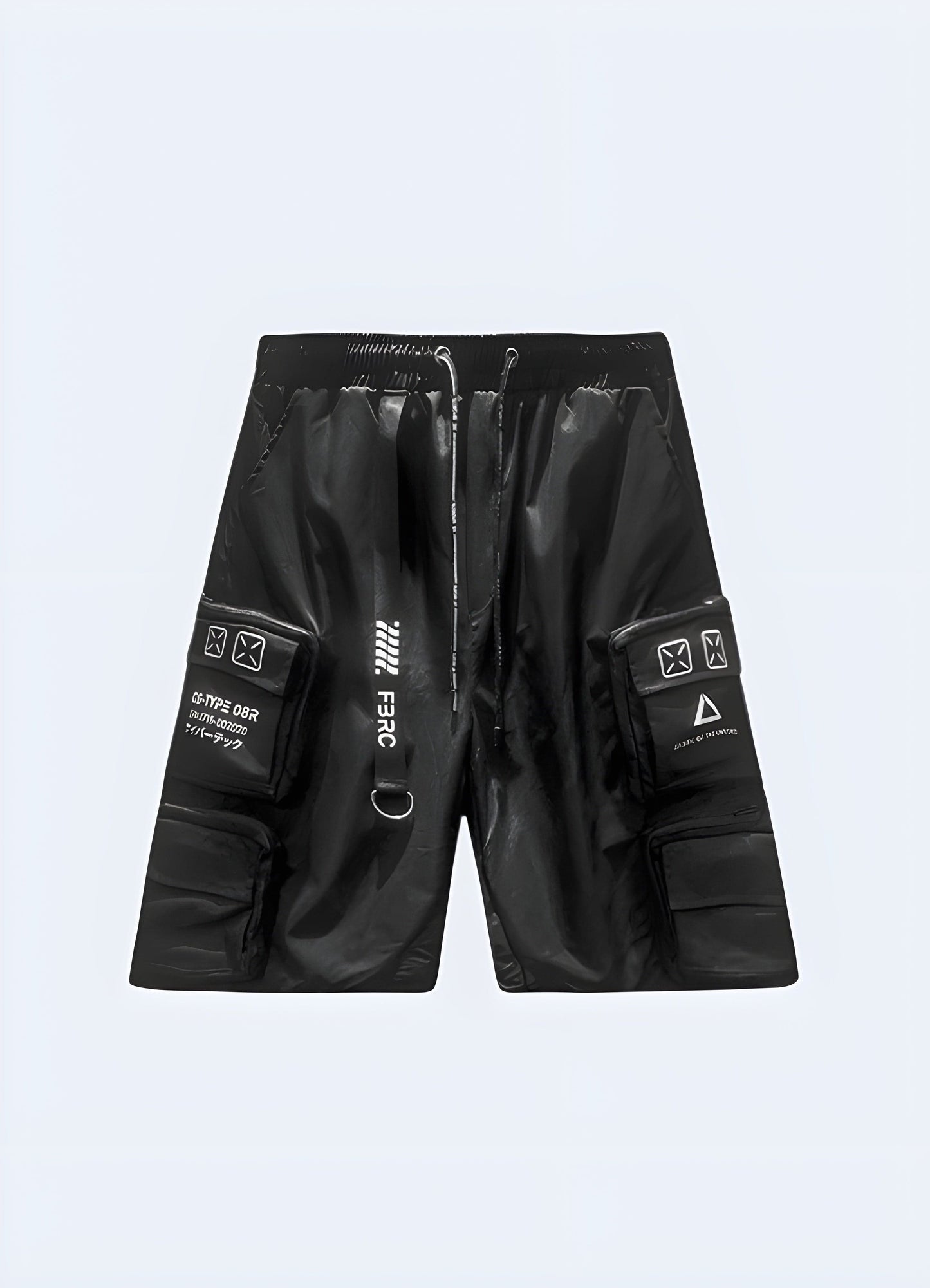 Unique ribbon shorts for man, featuring an eye-catching design and unconventional style, perfect for making a bold statement in the UK fashion scene.