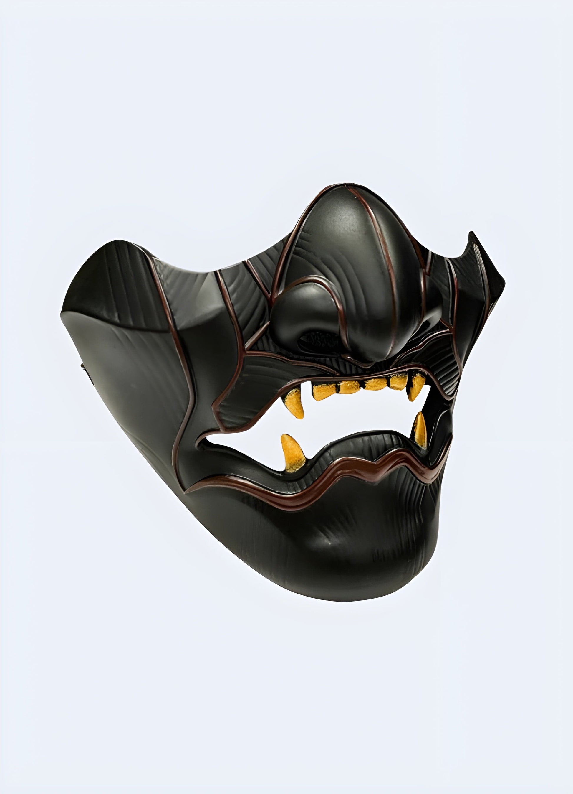 Crafted from high-density foam for comfort and durability samurai oni mask UK.