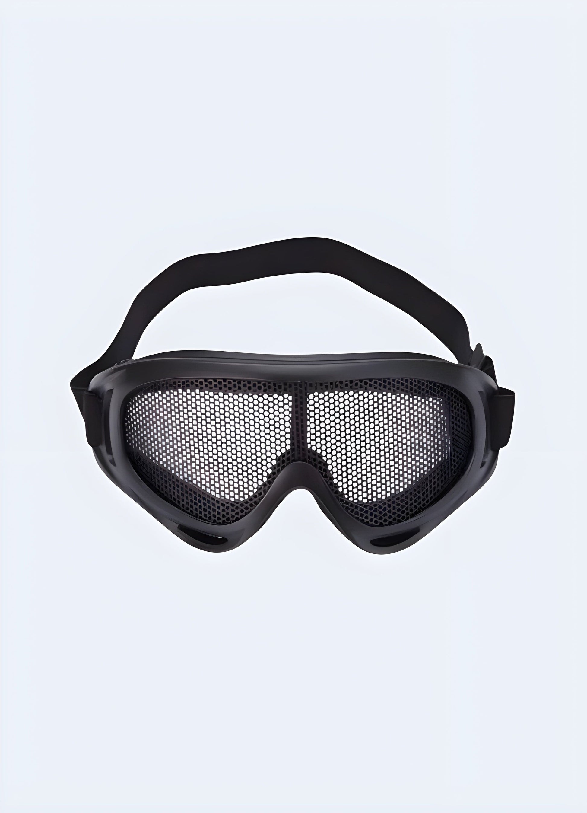 Edgy futuristic protective goggles smoked lens for mysterious look UK.