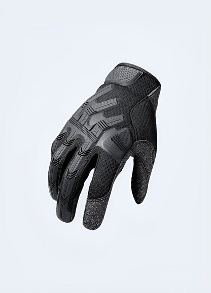 Side view of sci-fi gloves in the UK, featuring a futuristic design and advanced materials.