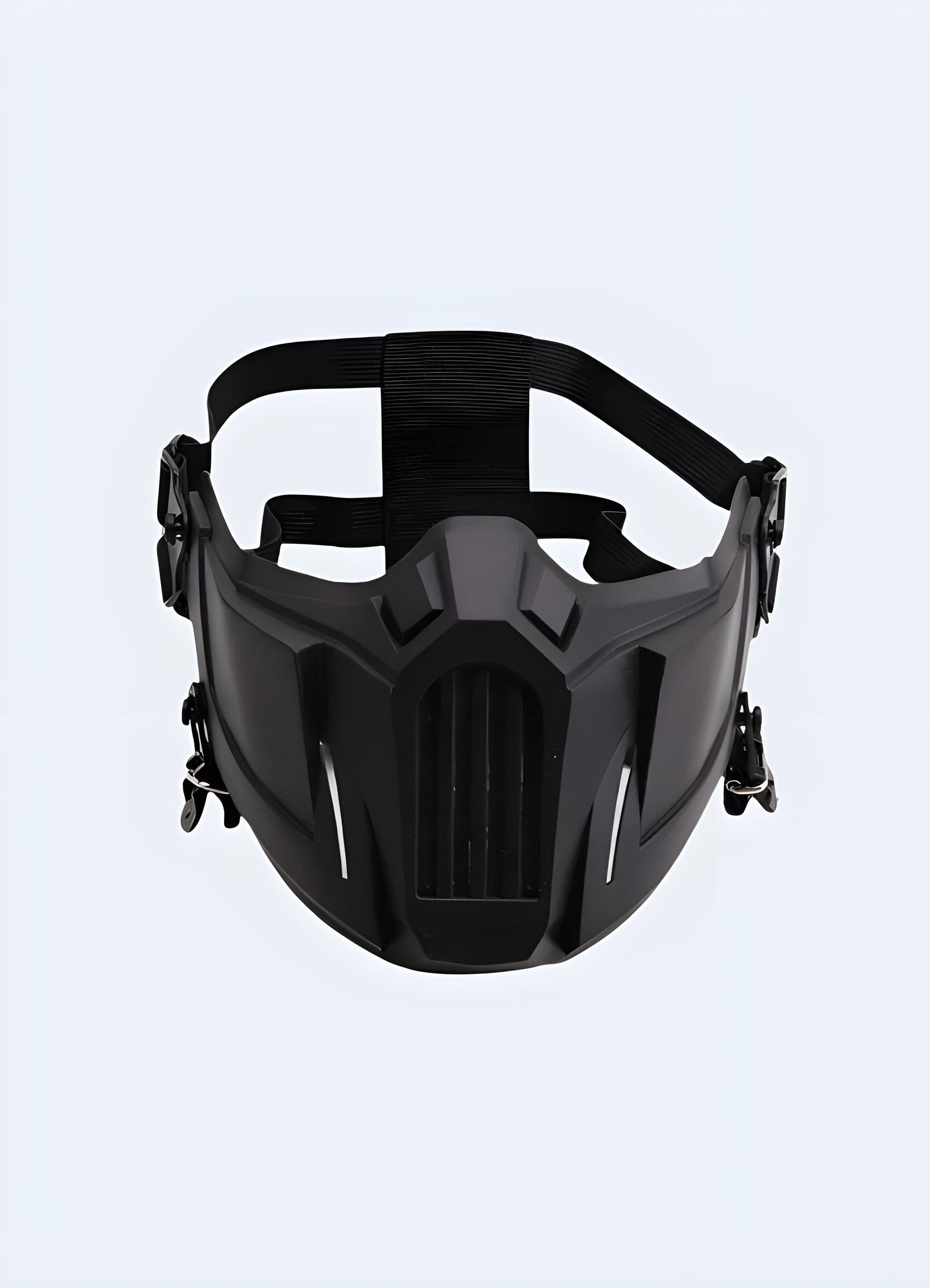 Shadow infiltrator mask with stealthy design for tactical operations.