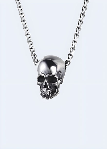 Proudly wear this skull necklace, symbol of your reckless spirit.