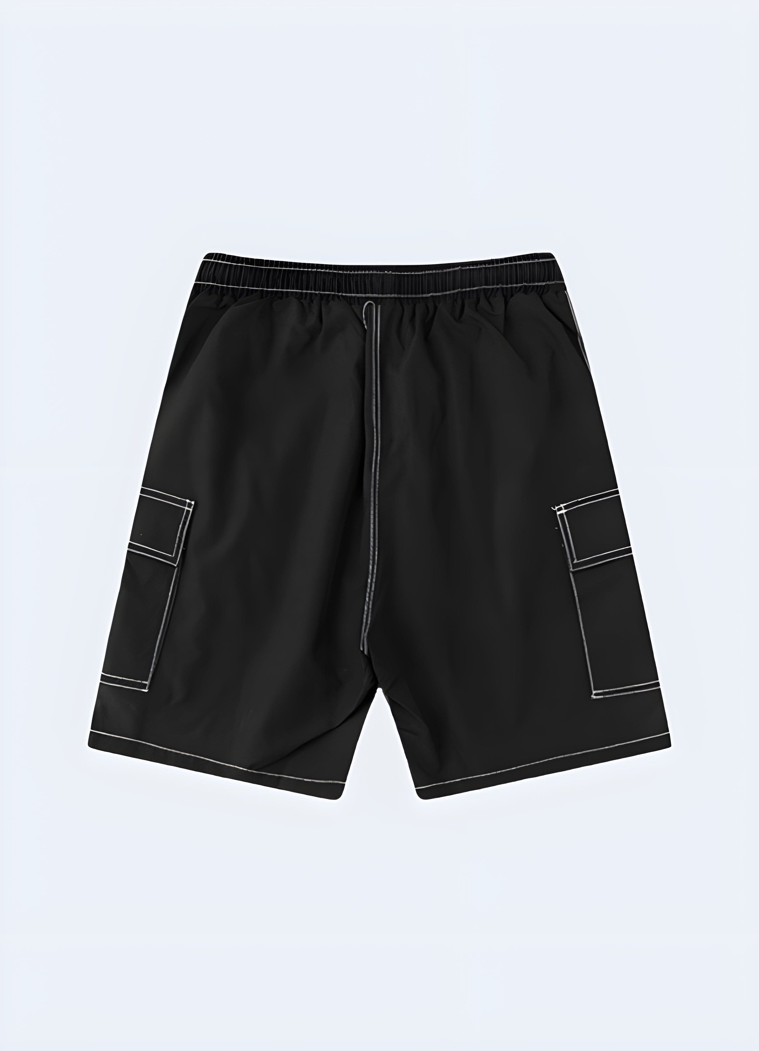 Black white shorts online