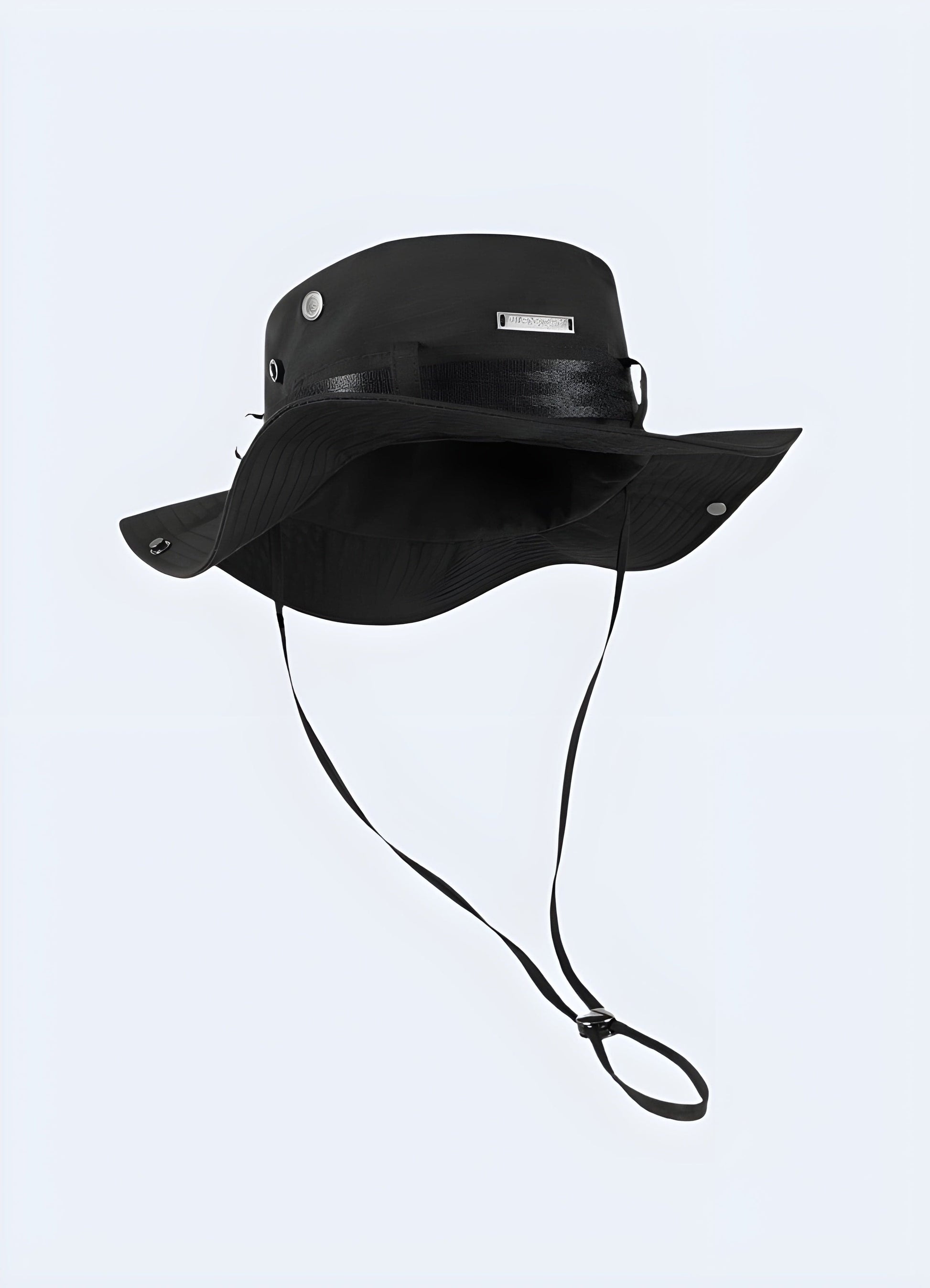 Tactical bucket hat designed for outdoor adventures with durable materials.