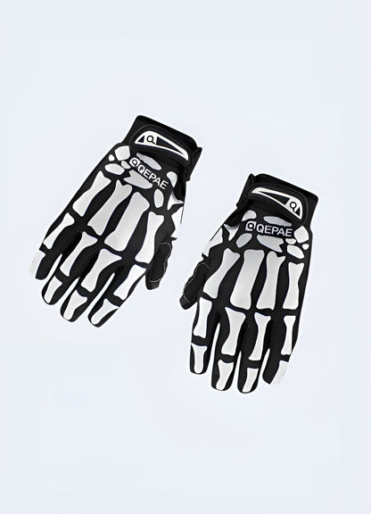 Techwear Skull Gloves