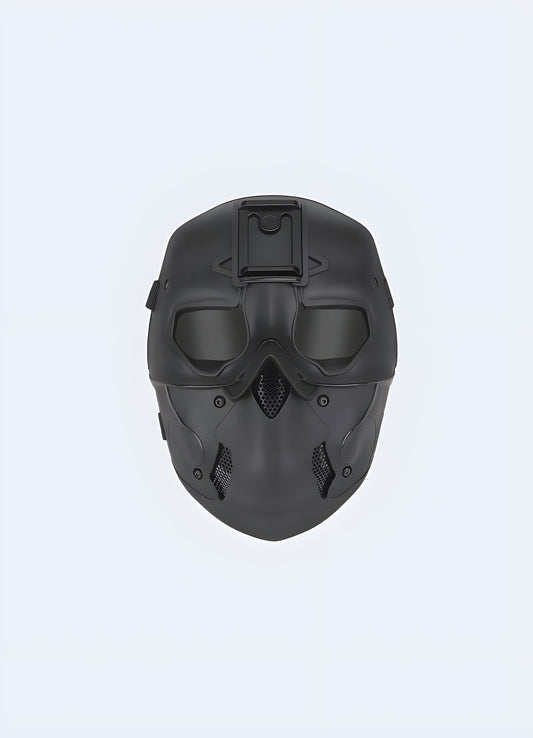 Tactical wild mask designed for durability and versatility in outdoor settings. Offers reliable protection and comfort for various activities.