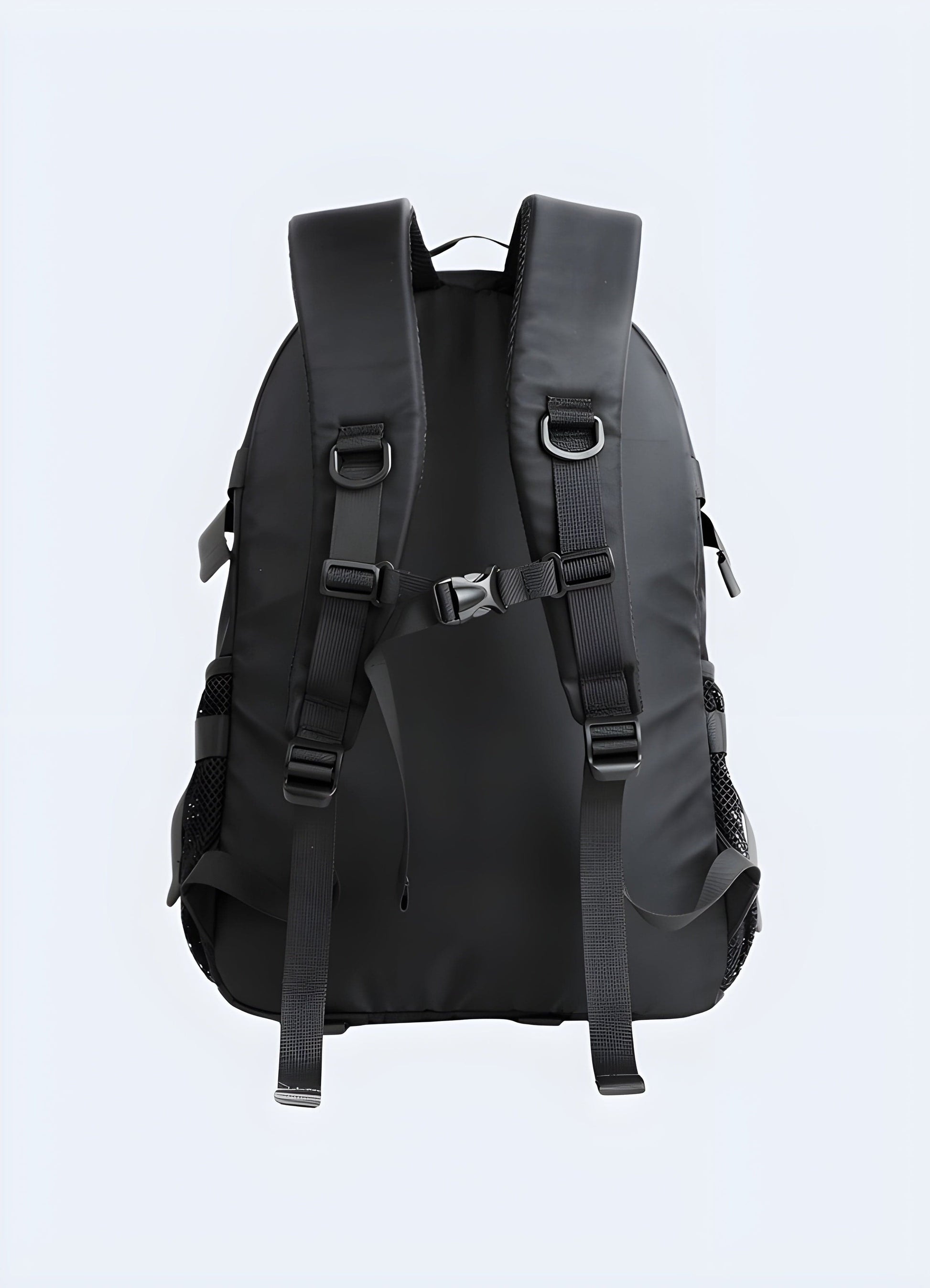 Roomy tech backpack zipper closure techwear backpack UK.