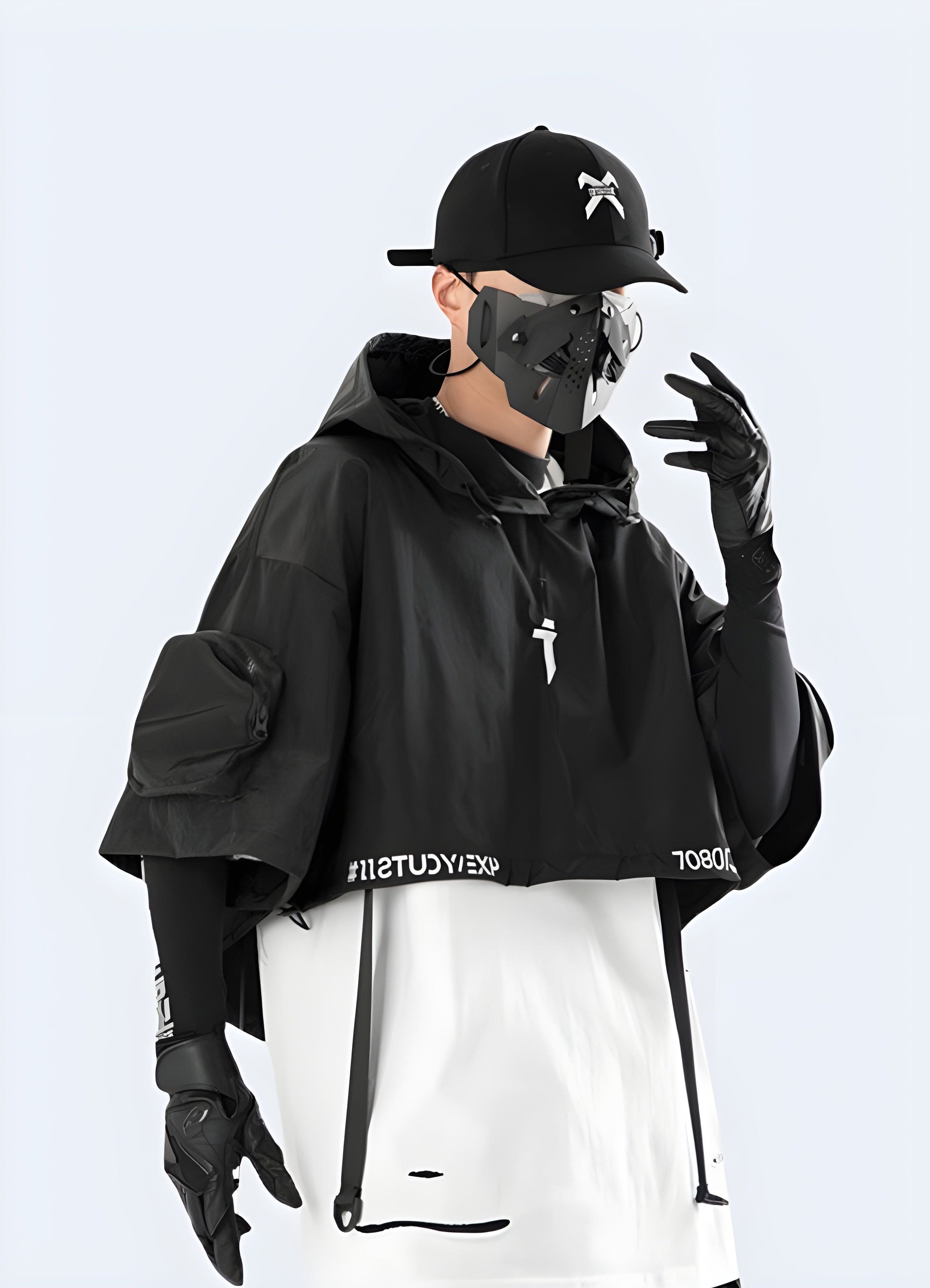 未使用タグ付き　BULKY SLEEVE CROPPED JACKET Techwear Crop Jacket – Blackout Techwear UK