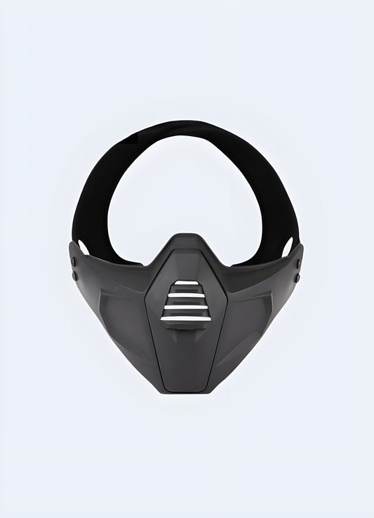 A techwear half-mask designed for modern style and protection, available in the UK.