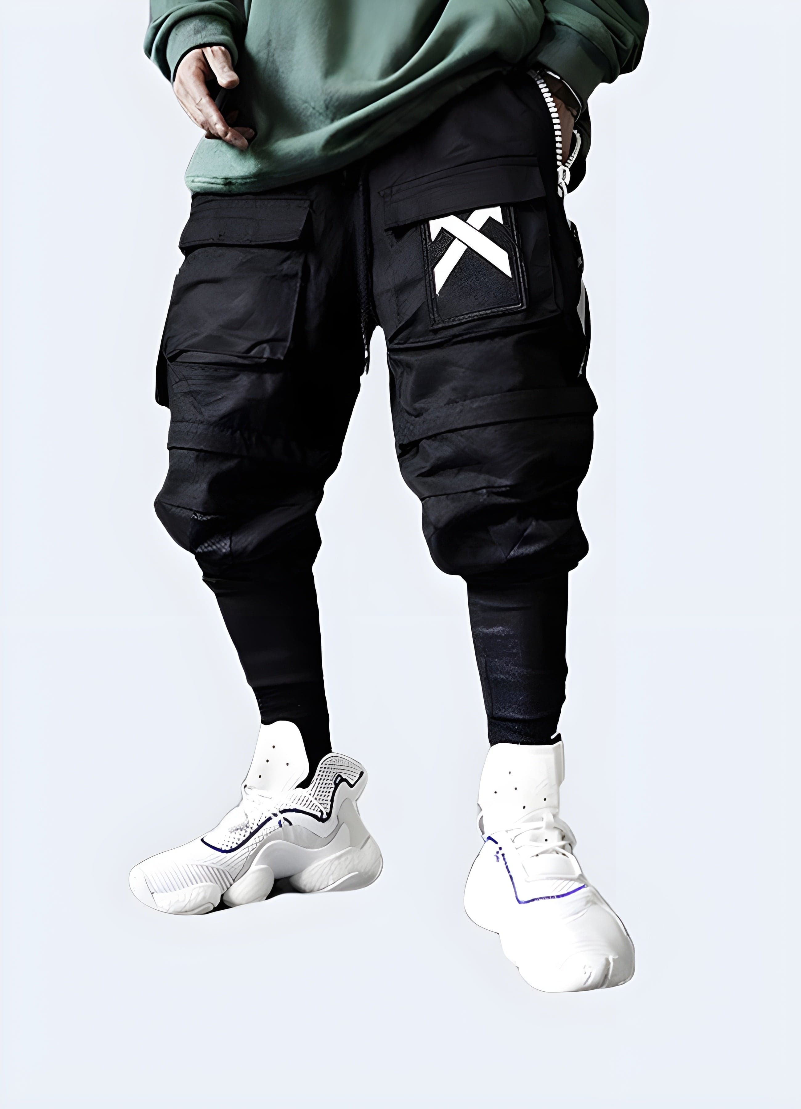 Multi Zipper Drawstring 2024 Techwear Pant - Streetwear Techwear Pant - Waterproof Techwear Pant - Techwear Pants - L814