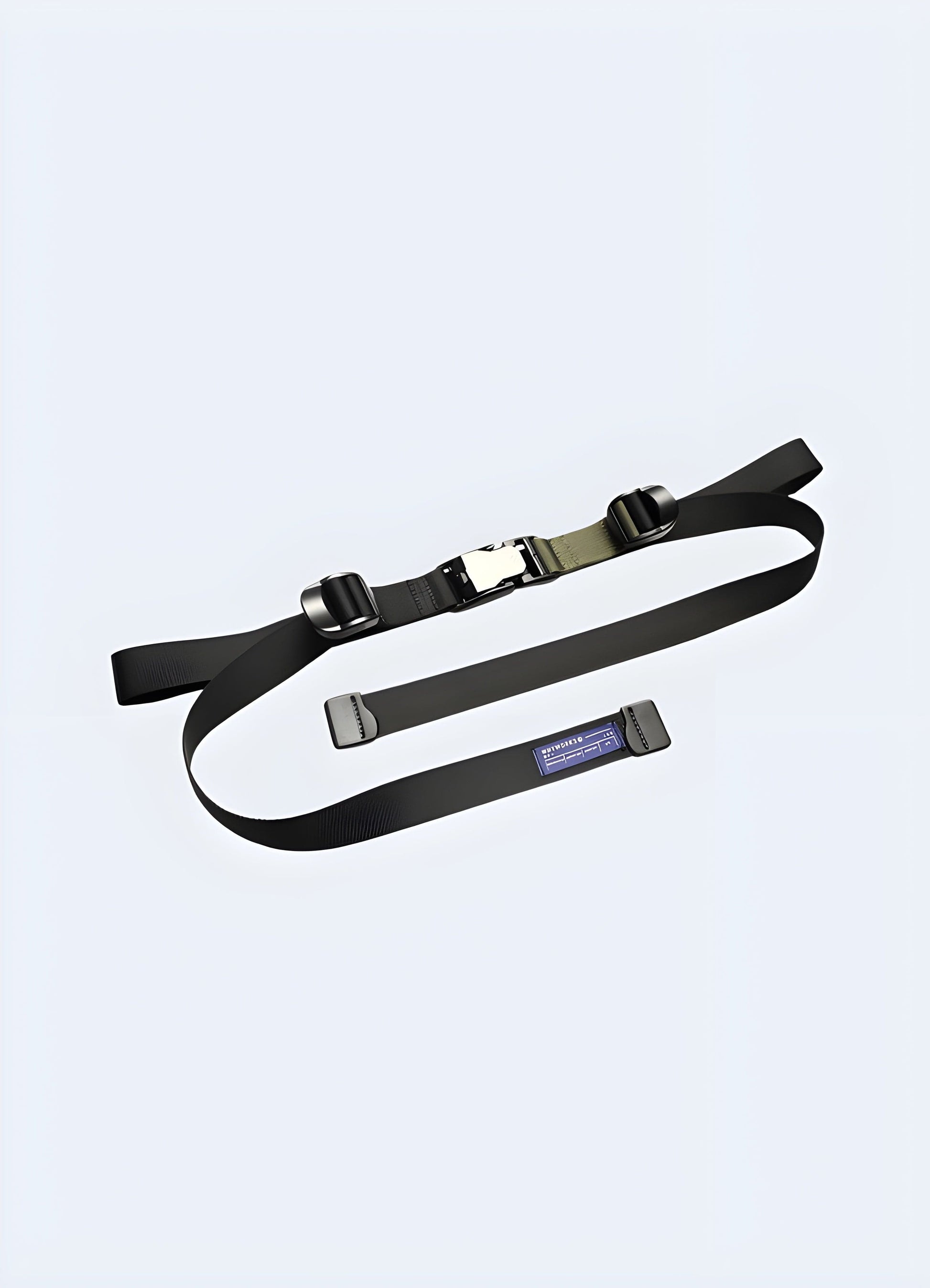 Front view of an urban ninja belt with a distinctive one-sided pattern, featuring a sleek and modern design UK.