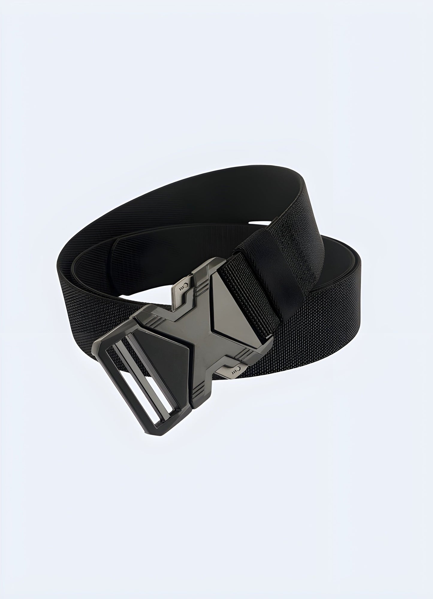 Quick-release system breathable utility belt streetwear black UK.