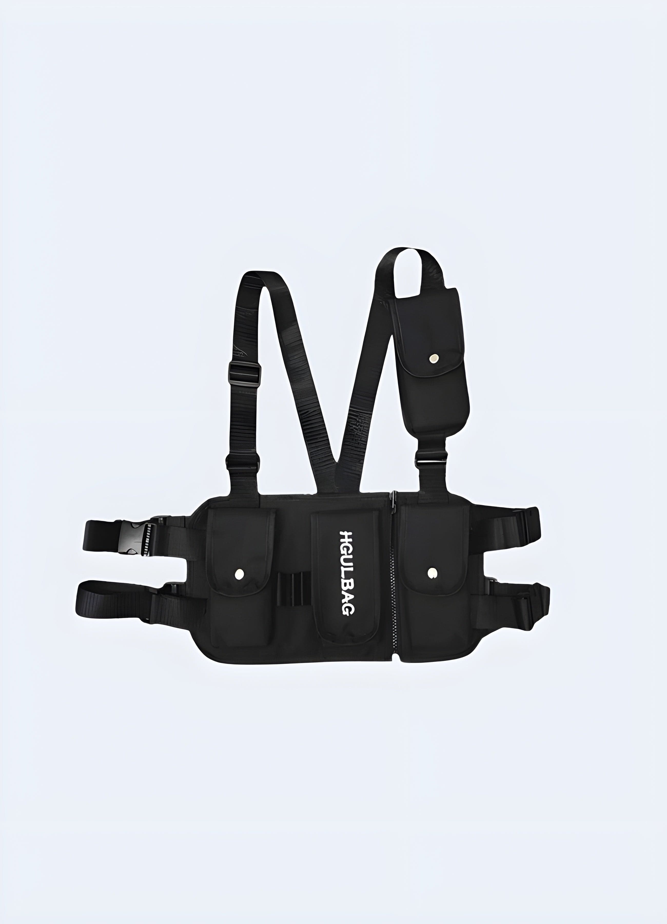 Hgul Bag Chest Rig Blackout Techwear UK