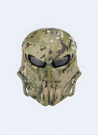 This warcore mask is surprisingly light, offering agility without sacrificing the intimidating aesthetics UK.