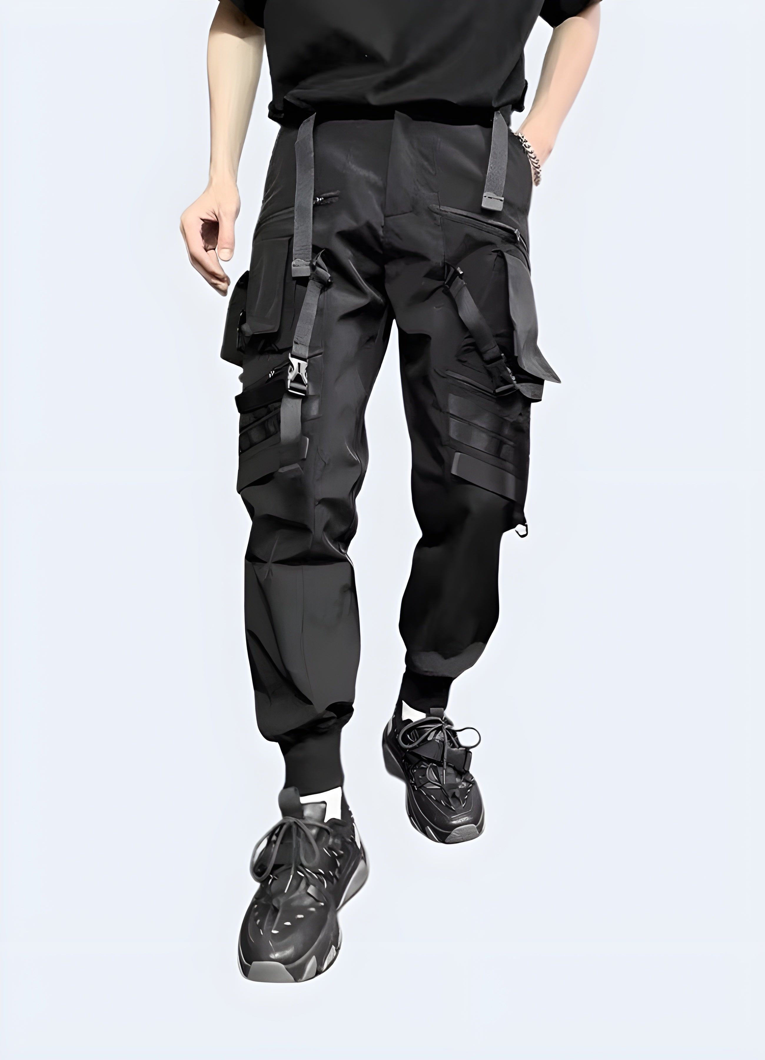 パンツ Dead Stock UK Techno Cargo Pants Black S